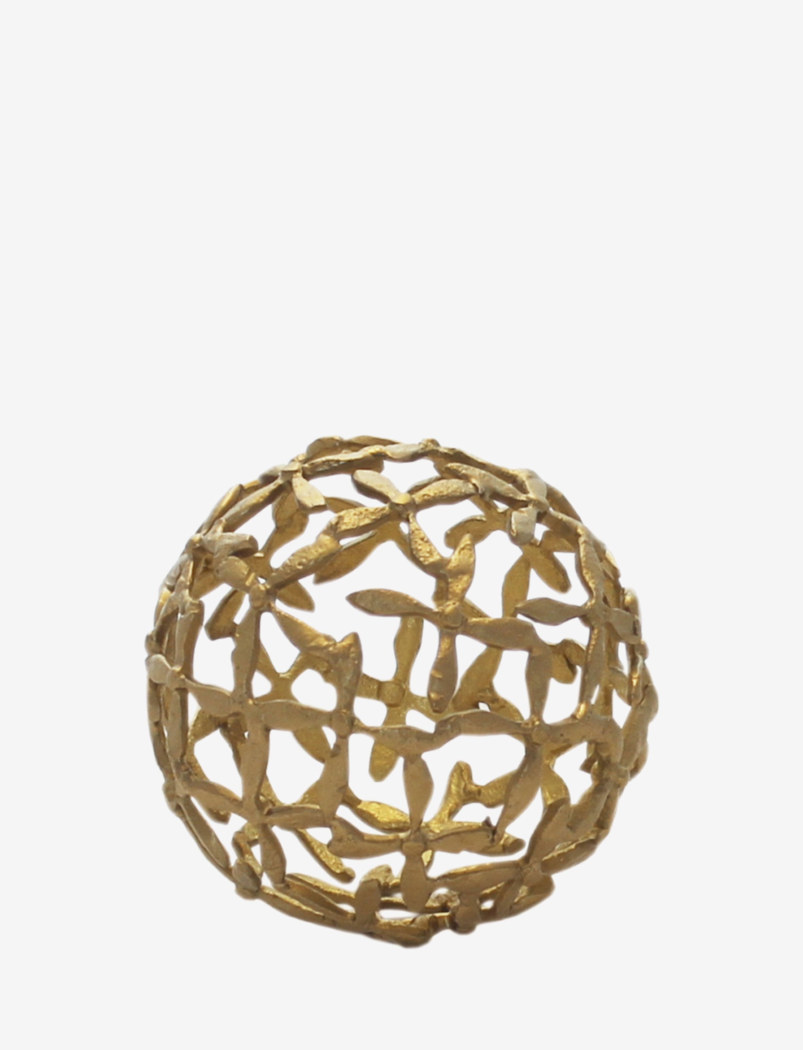 Mojoo Ixora Dekokugle, Decorative Tilbehør-details, Guld, Str: Ø 8.5 CM