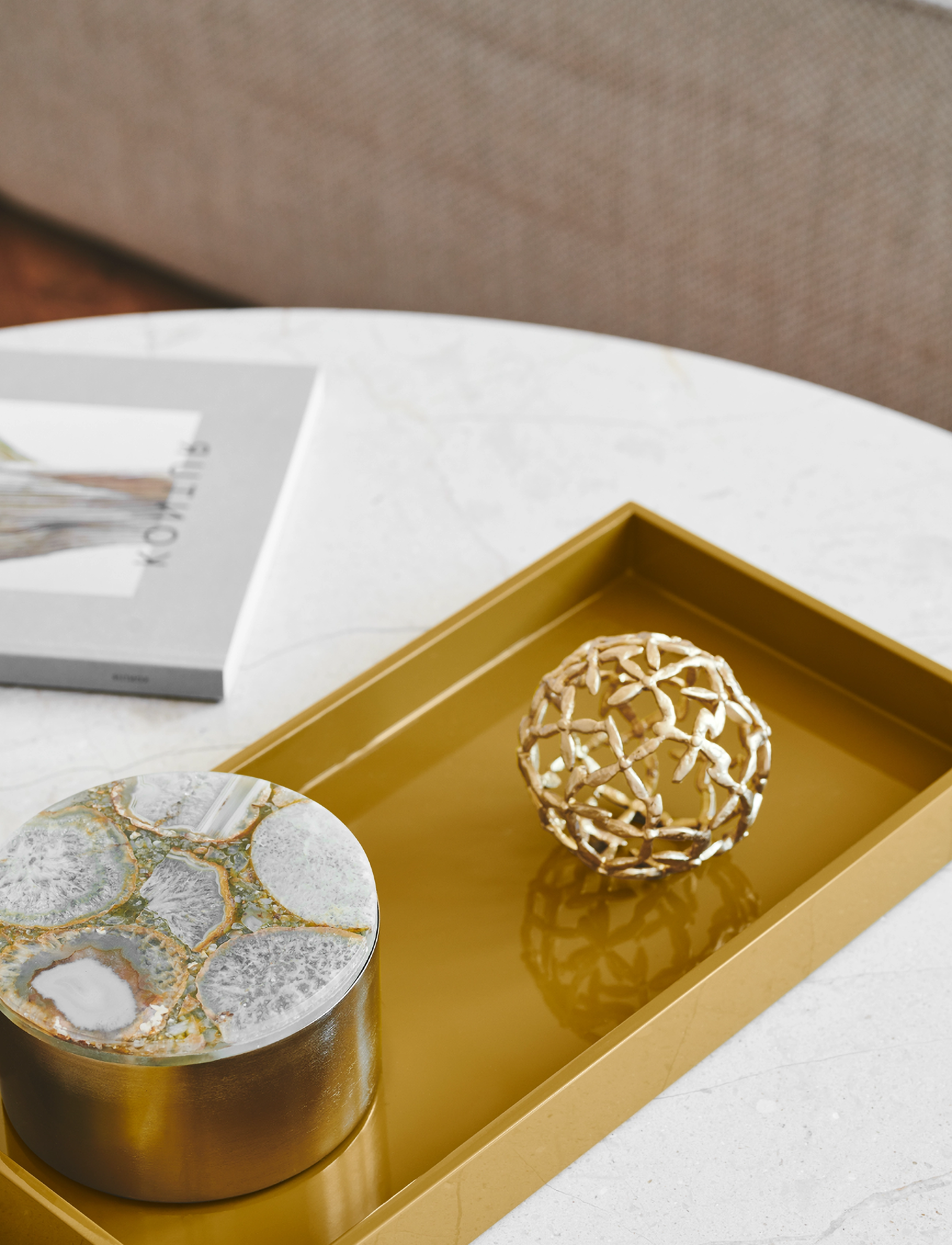 Mojoo - Ixora DecoBall - home - matt gold - 5