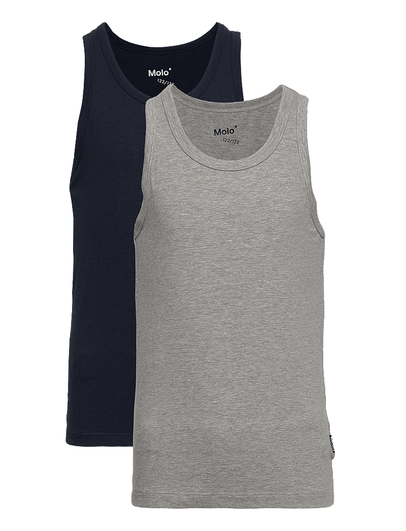 Molo - Jayden 2-pack - tanktops - navy grey - 0
