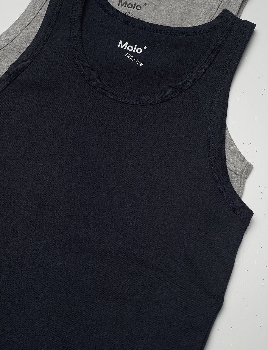 Molo - Jayden 2-pack - tanktops - navy grey - 3