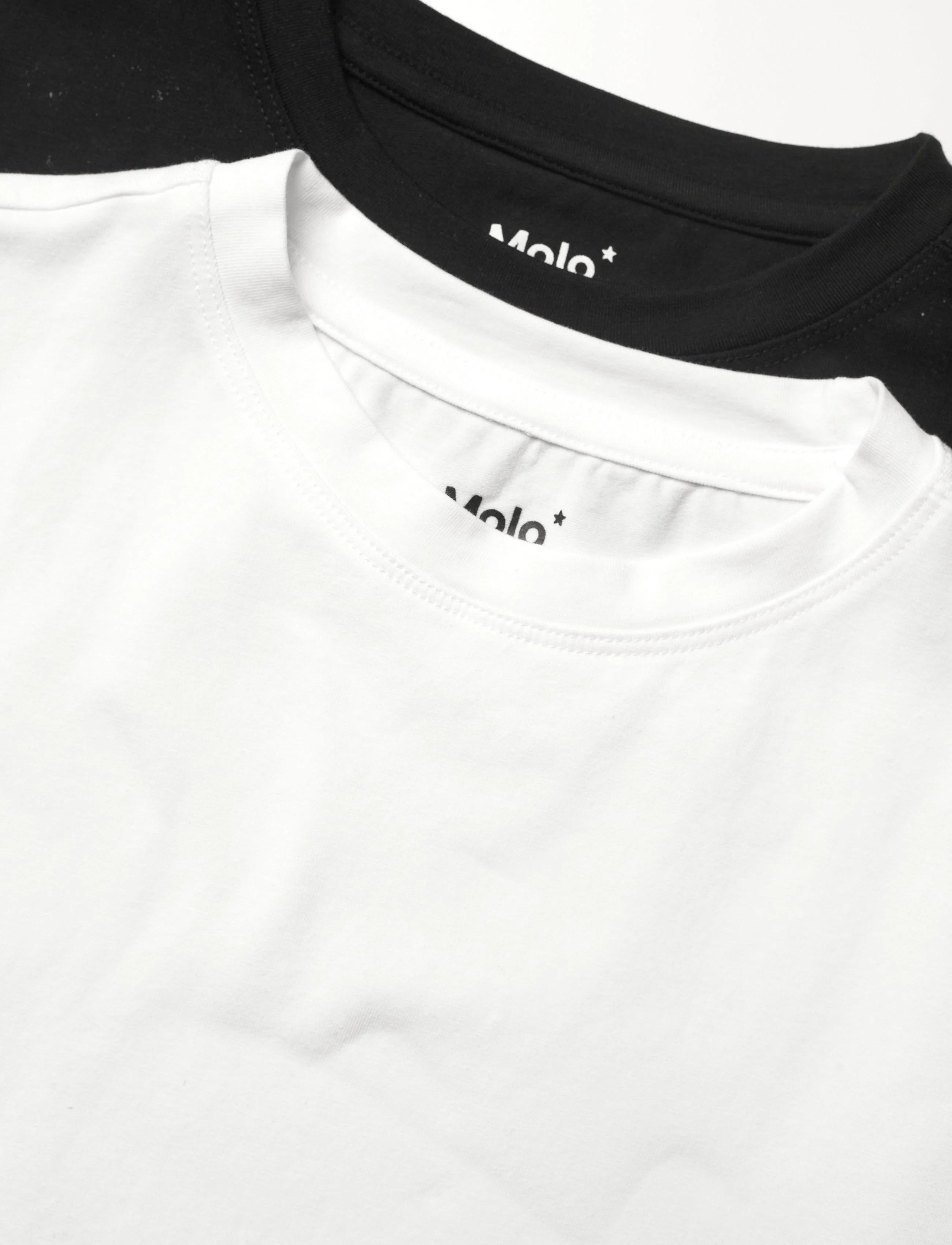 Molo - Jamie 2-pack - short-sleeved t-shirts - black white - 1