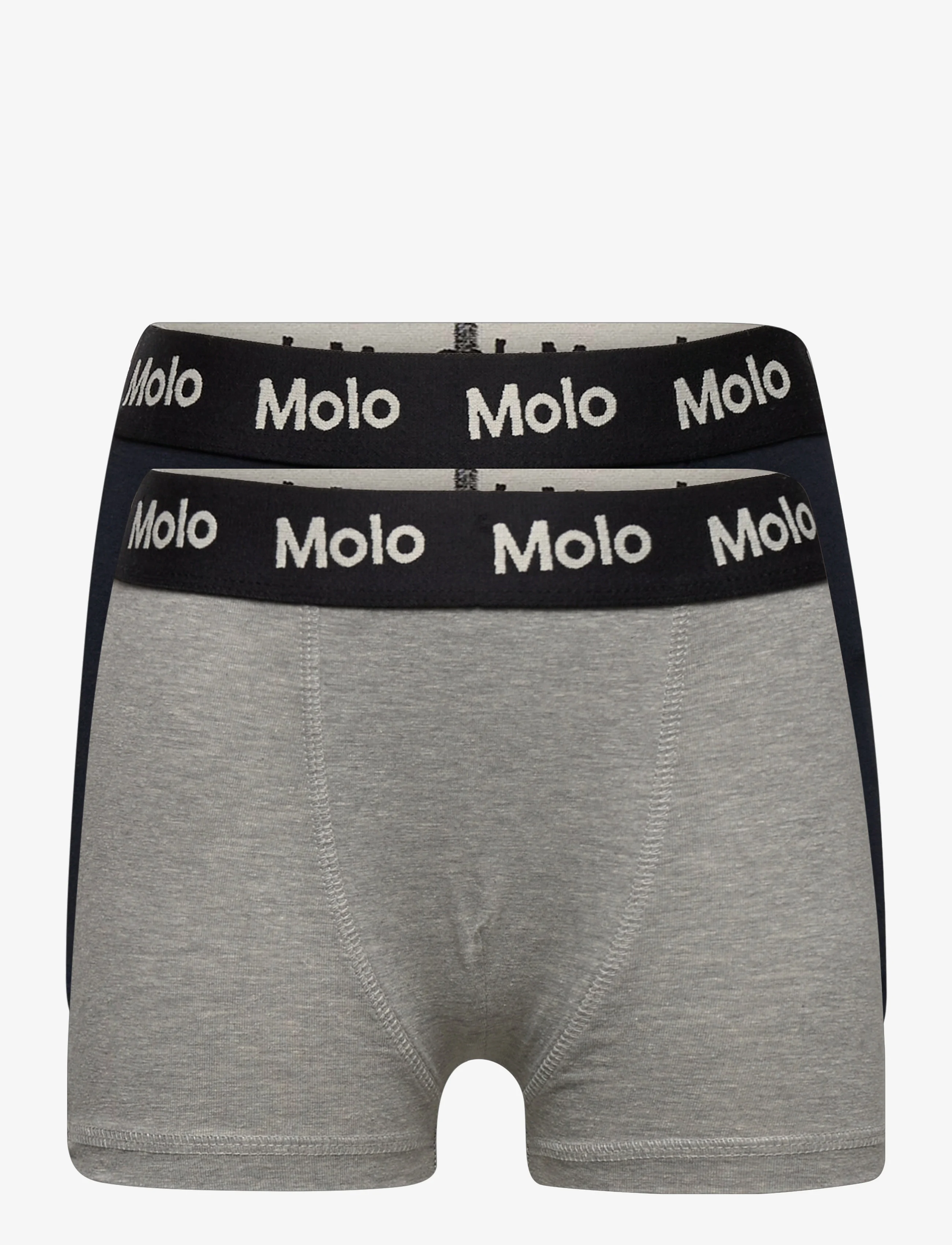 Molo Justin 2-pack - Underbukser - NAVY GREY / black