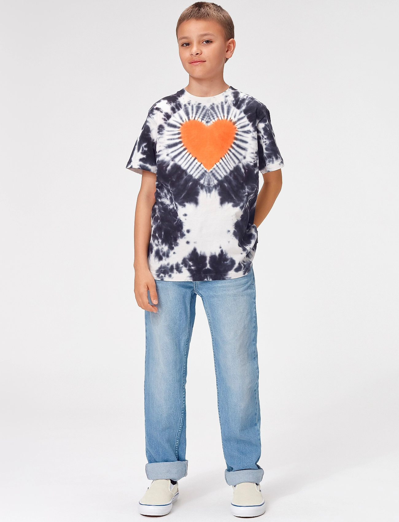 Molo - Roxo - kortärmade t-shirts - heart tie dye - 0