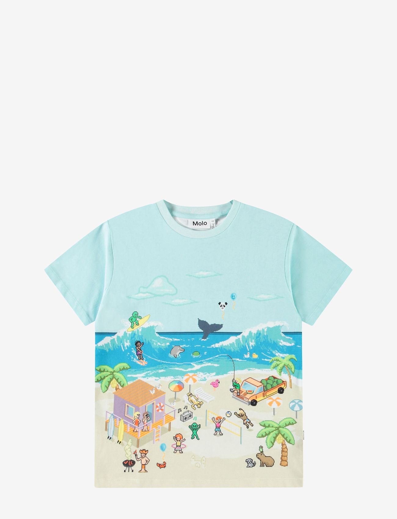 Molo - Riley - short-sleeved - pixel beach - 0