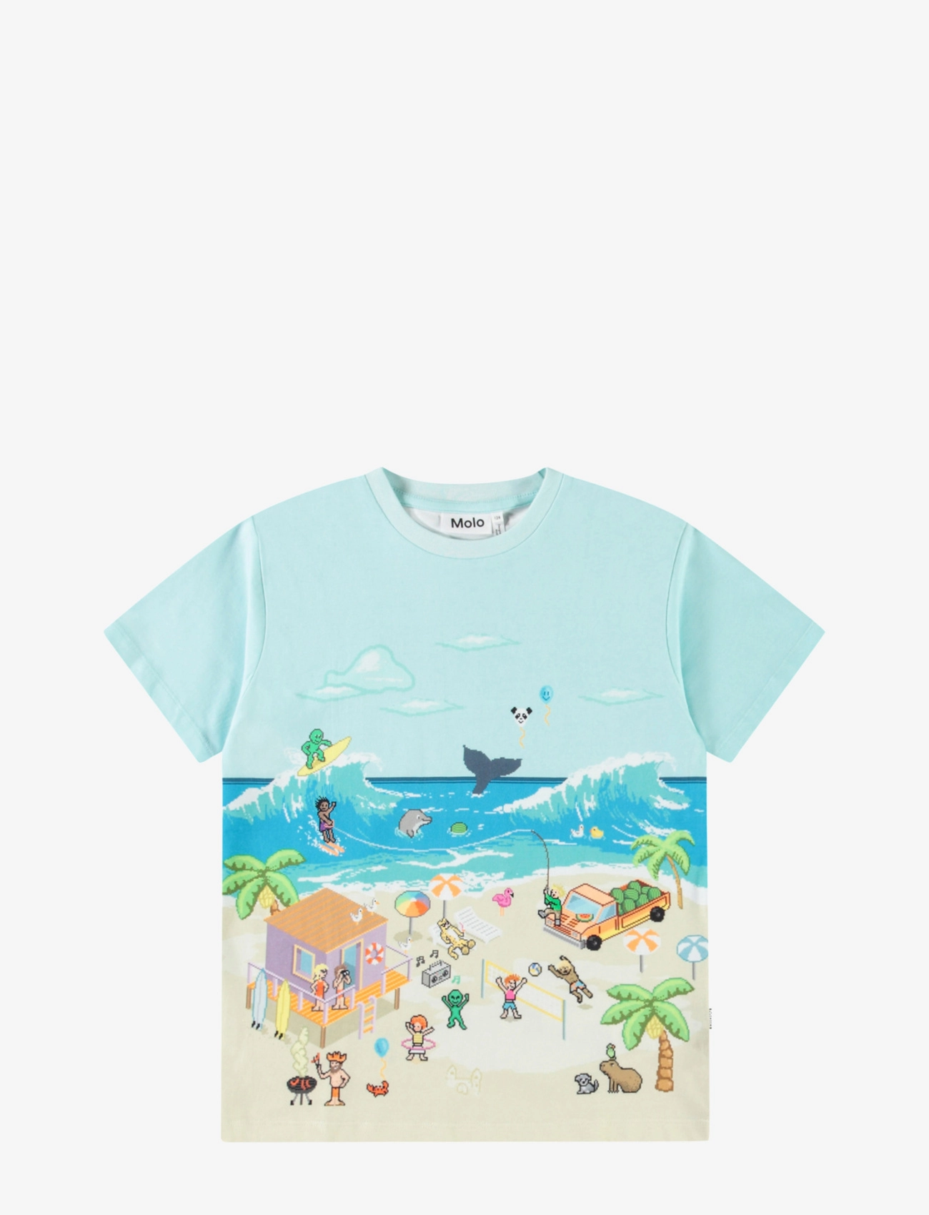 Molo Riley - Overdele - PIXEL BEACH / blue