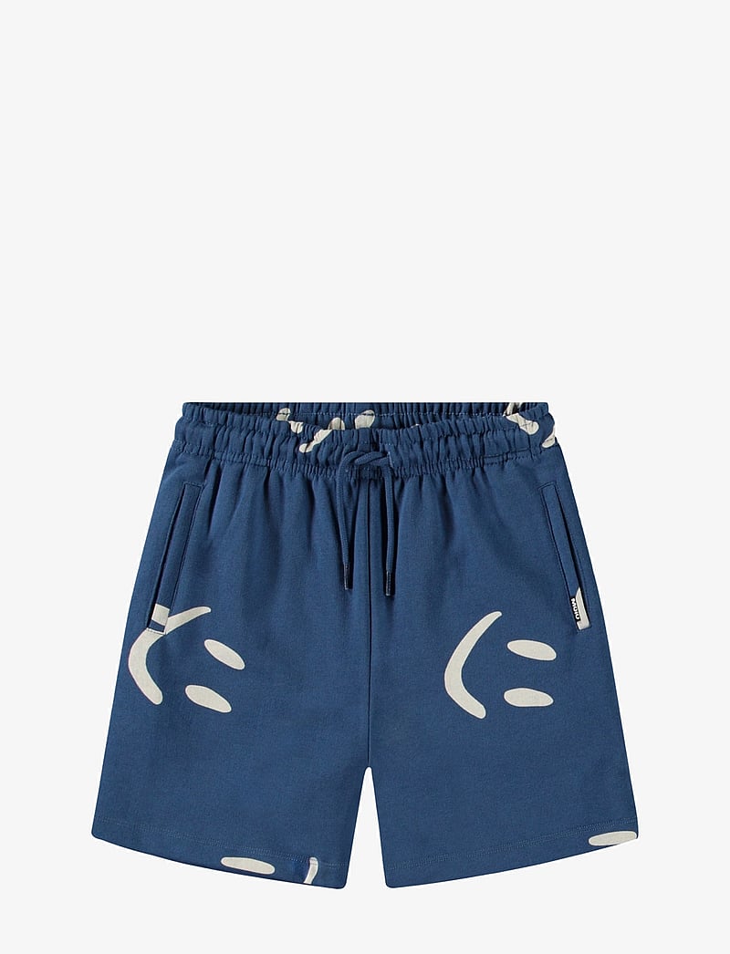 Molo - Amil - sweat shorts - big smiles blue - 0