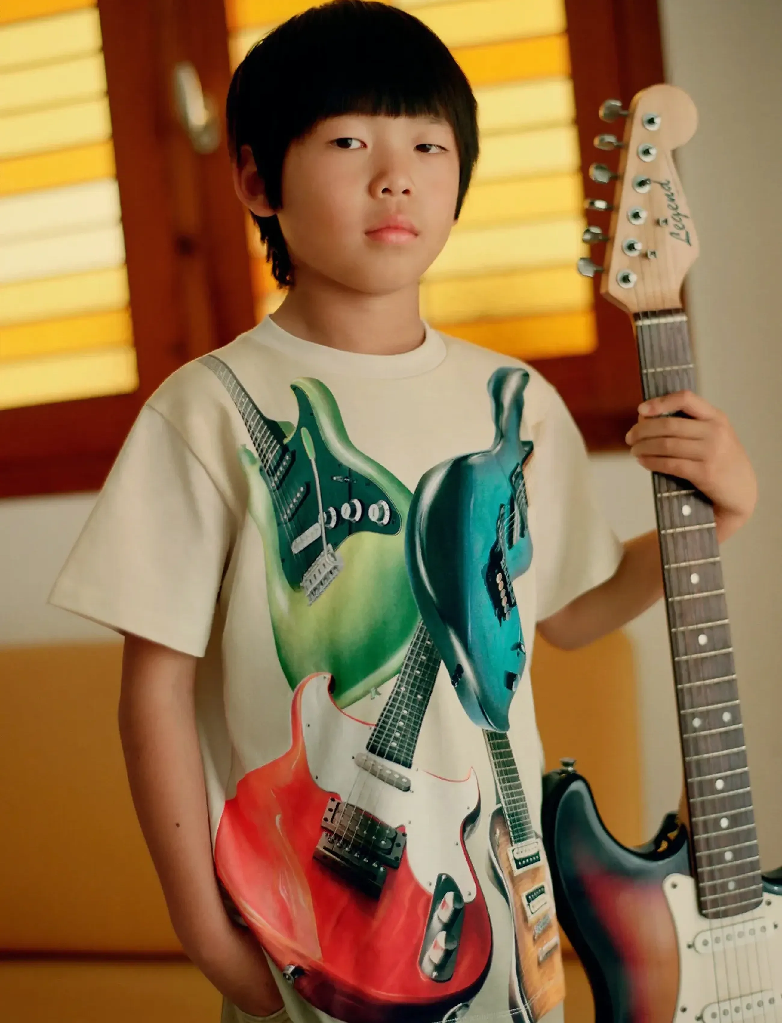 Molo Riley - Kurzärmelige - GUITARS / cream