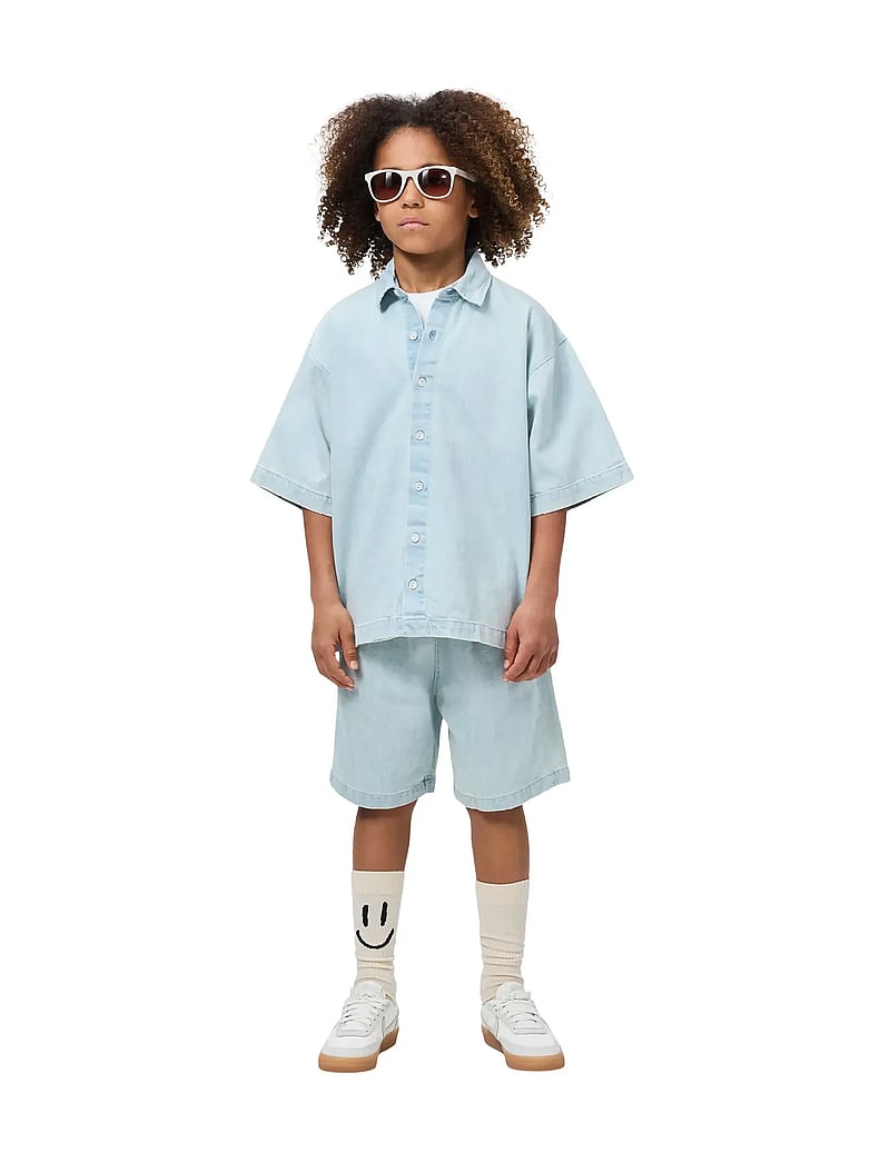 Molo - Richie - kurzärmlige hemden - misty denim - 0