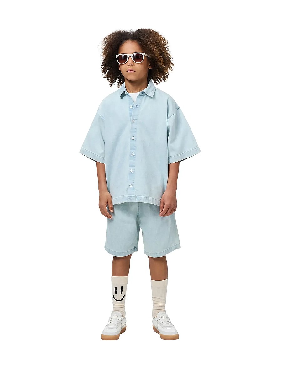 Molo - Richie - kurzärmlige hemden - misty denim - 0