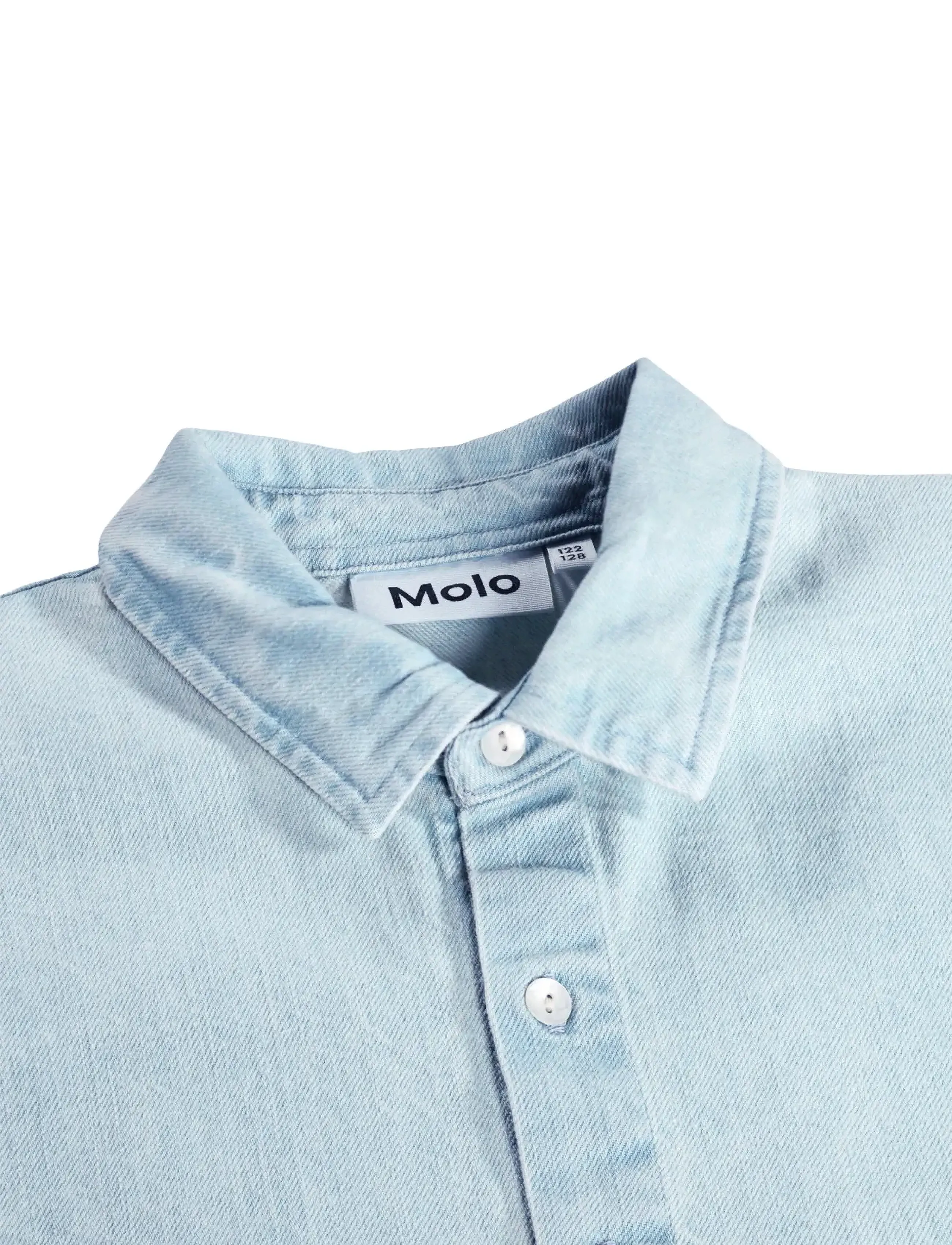 Molo - Richie - kortærmede skjorter - misty denim - 5