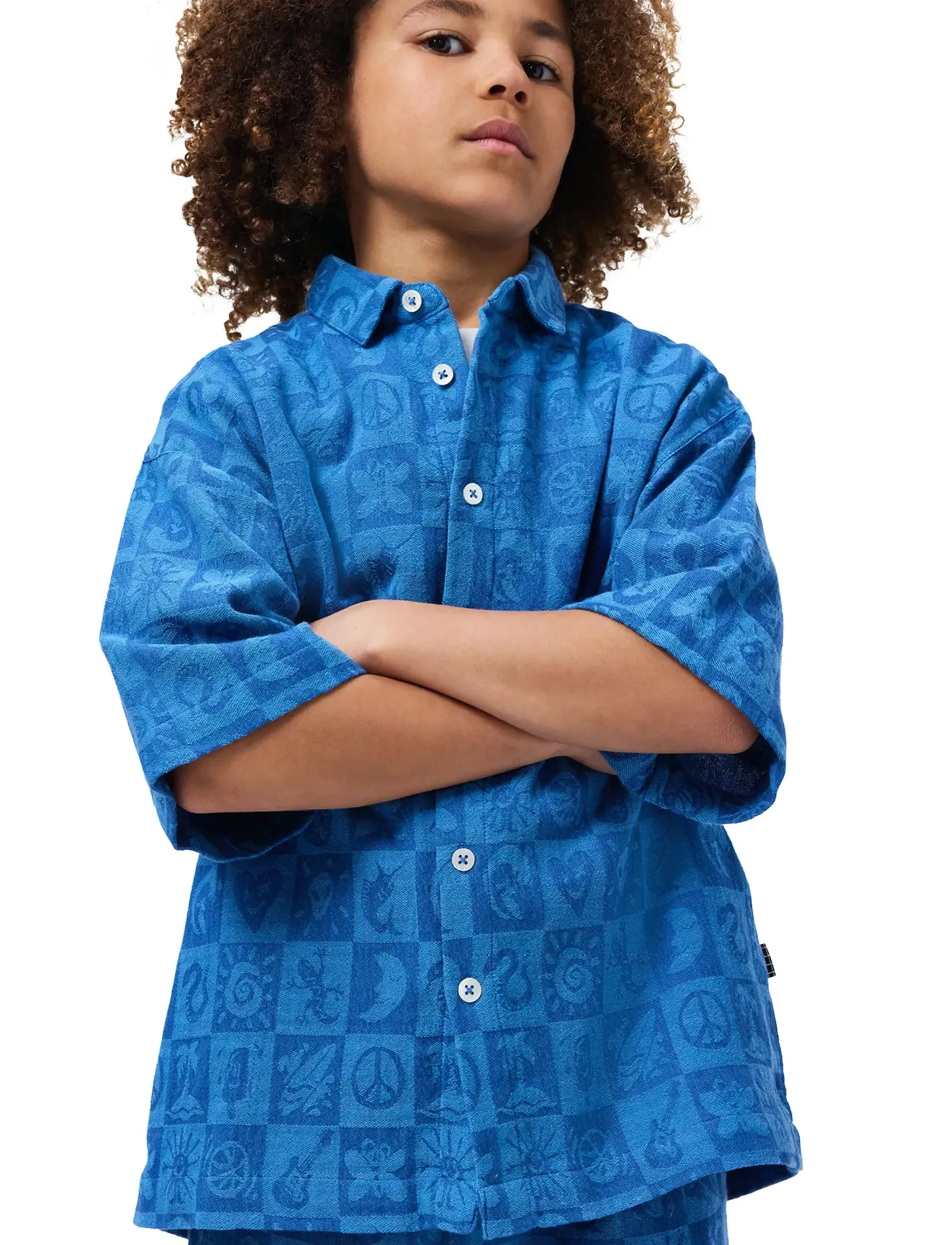 Molo Richie - Oberteile - SYMBOL CHECK / blue