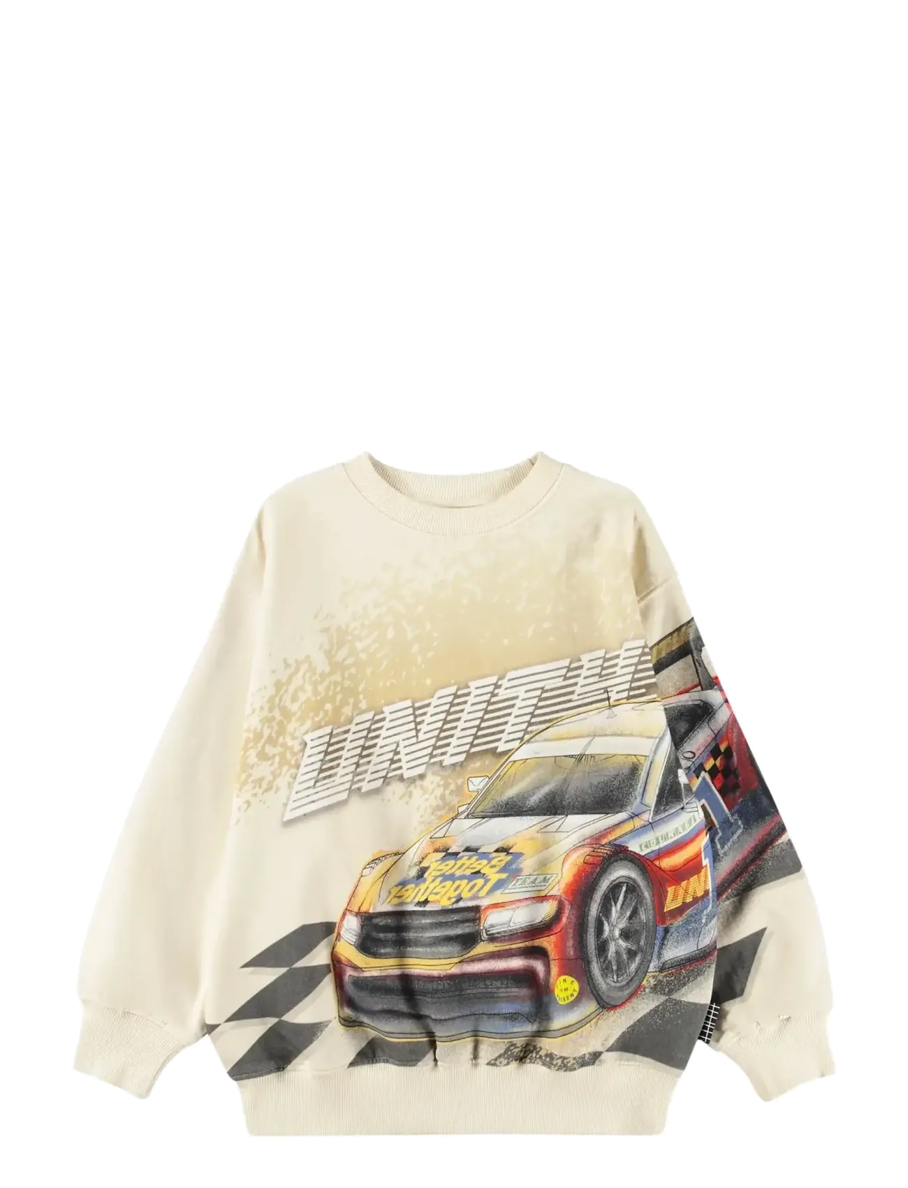 Molo Monti - Kids 98-134 - CAR RACE / cream