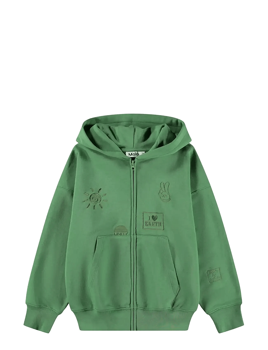 Molo - Marley - kapuutsiga dressipluusid - groovy green - 1