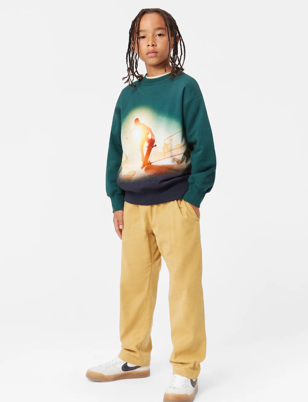 Molo - Mattis - sweatshirts - green sky skate - 0