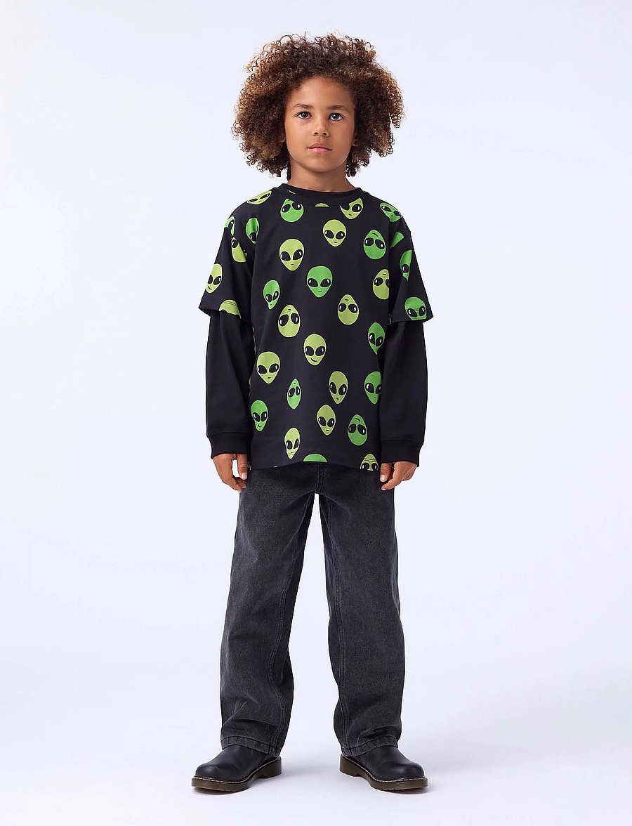 Molo - Riley - t-shirts - alien faces - 0