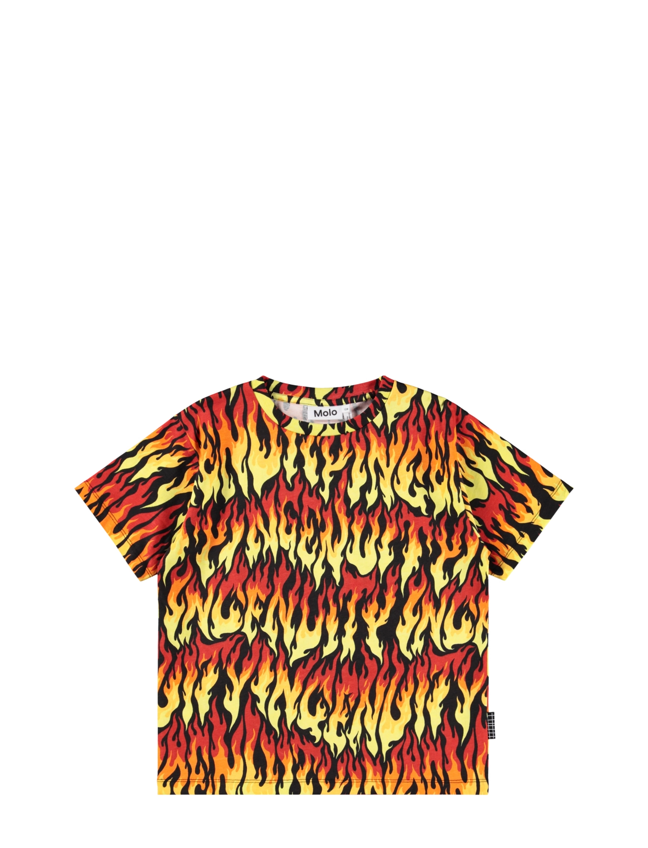 Molo Riley, Børn, Børne Jule Rum T-shirt, Rød, Str: 104