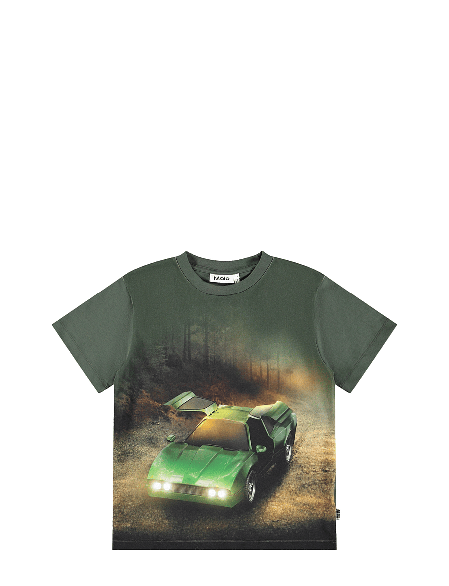Molo - Riley - kortärmade - green car - 0