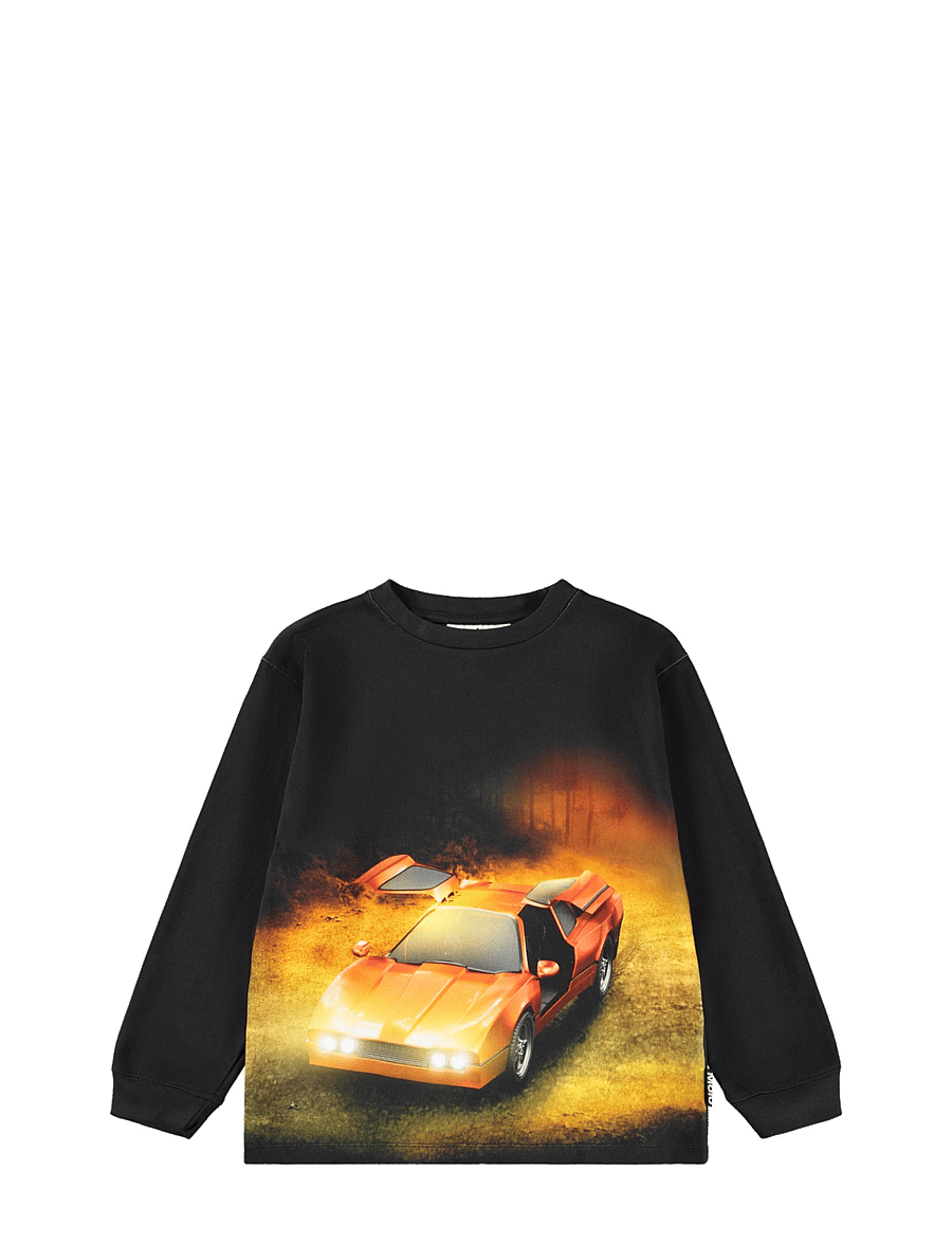 Molo - Rube - long-sleeved - red car - 0