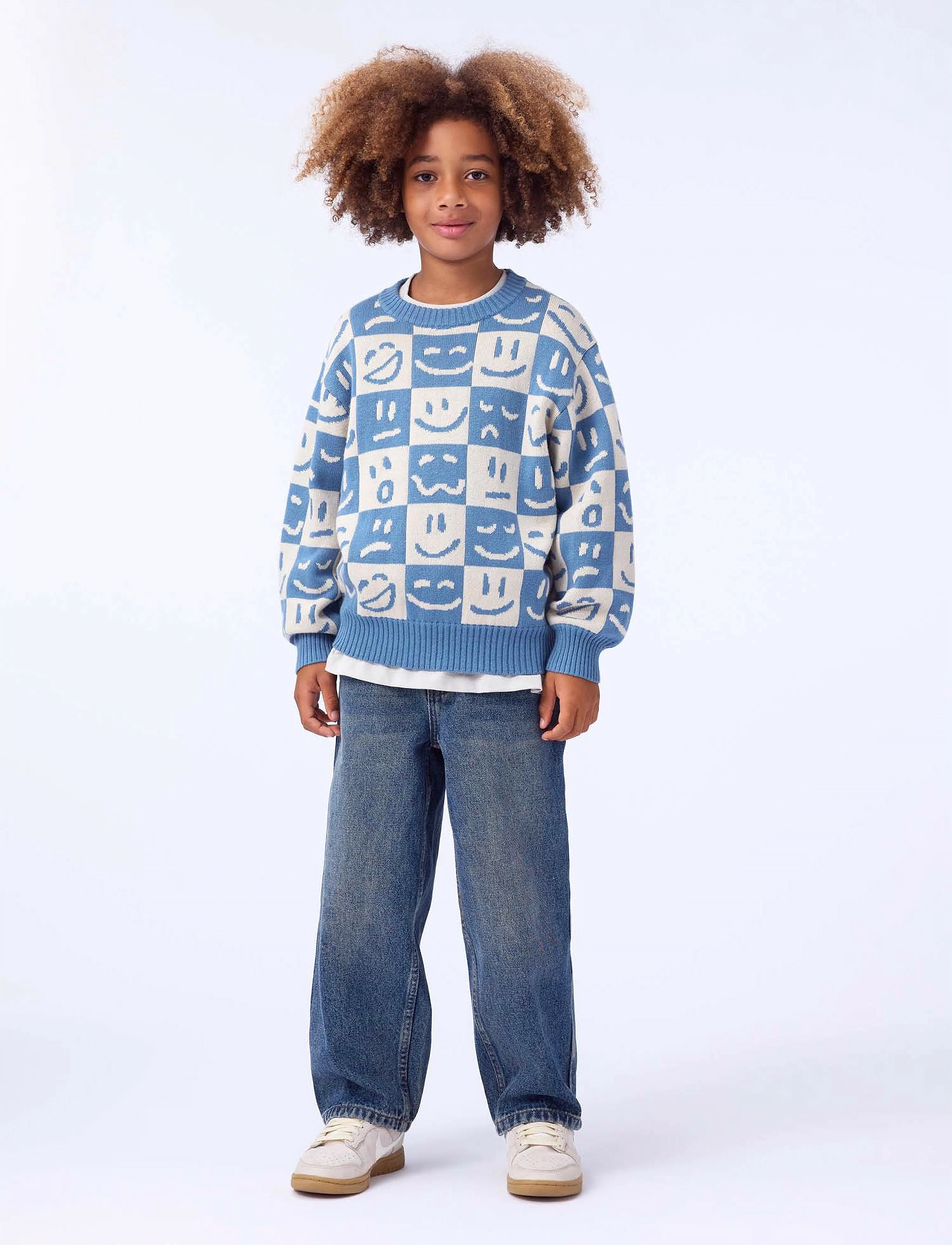 Molo Bello, 122/128, Blue, Strik > Pullovere, Børn