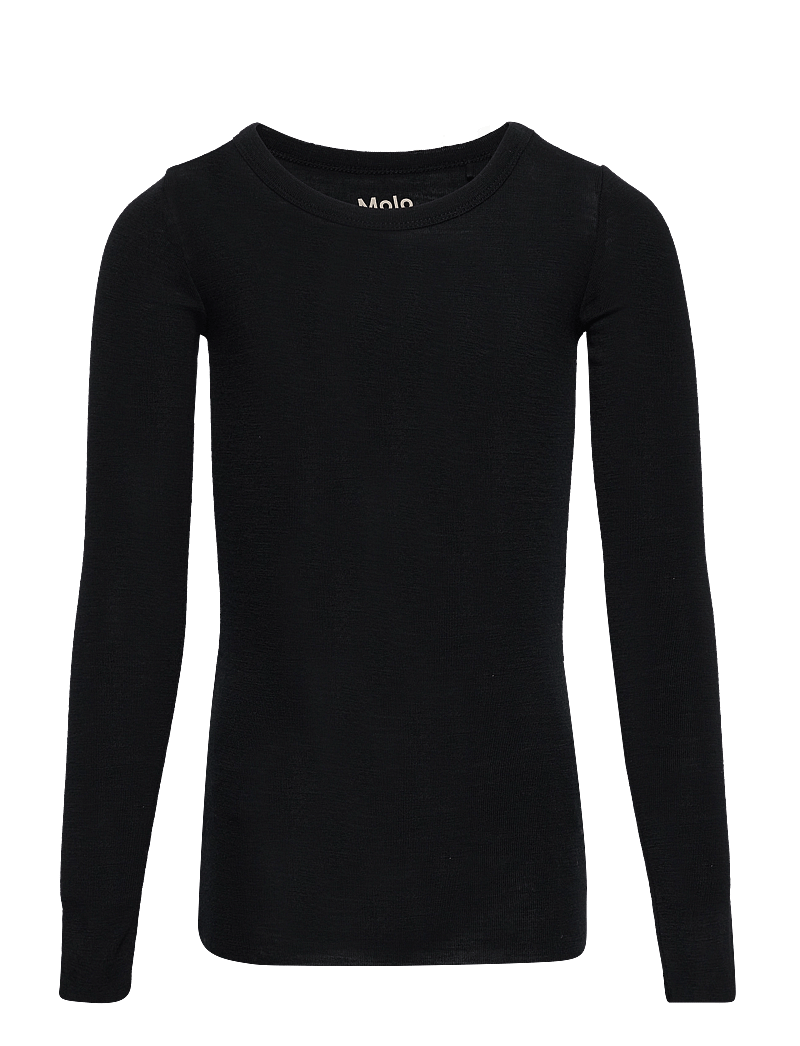 Molo - Rihanna Wool - langærmede t-shirts - black - 0