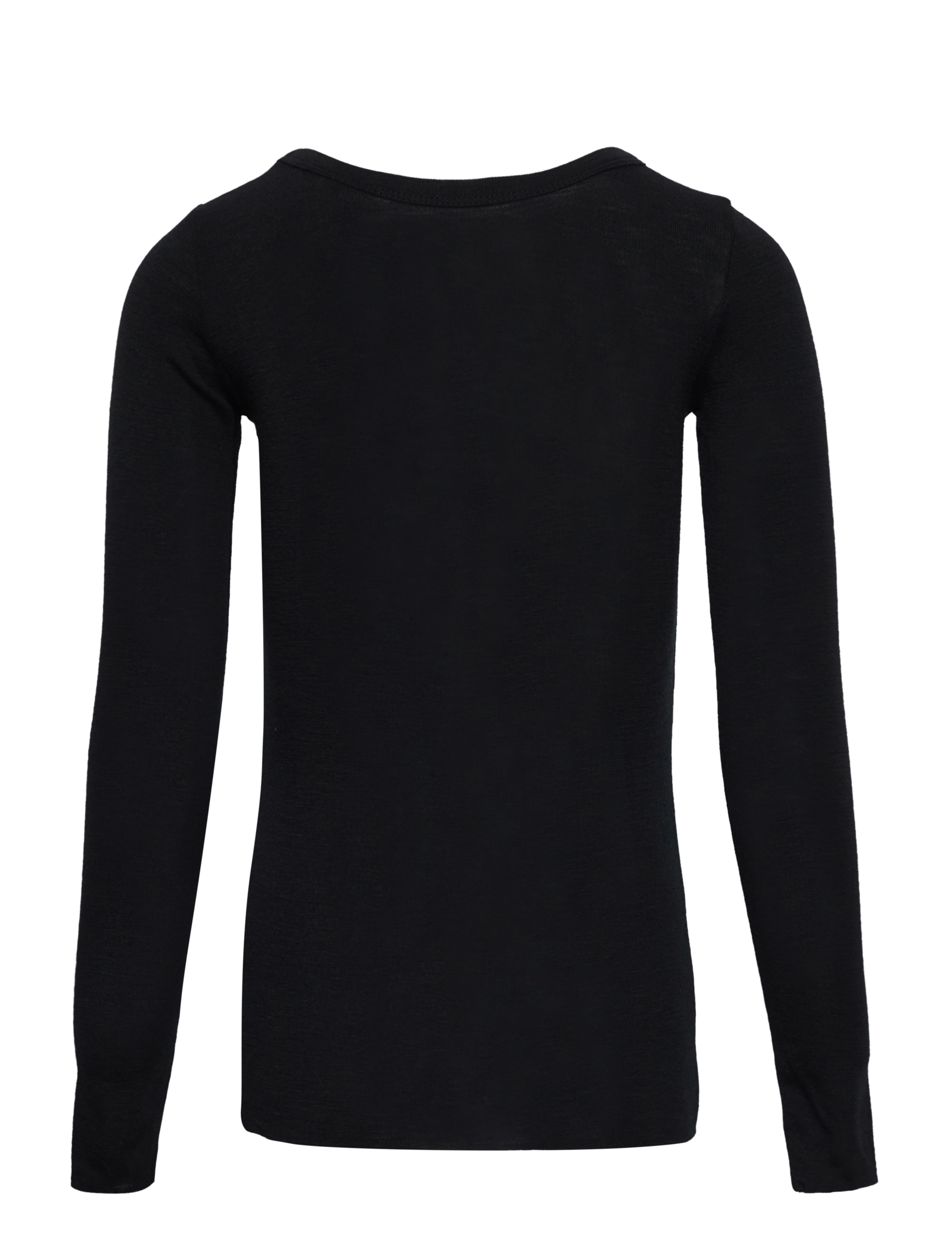 Molo - Rihanna Wool - langærmede t-shirts - black - 1