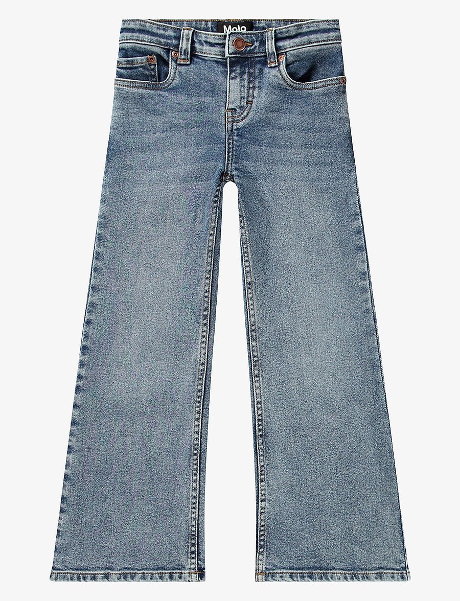 Molo - Asta - hosen mit weitem bein - worn denim - 1