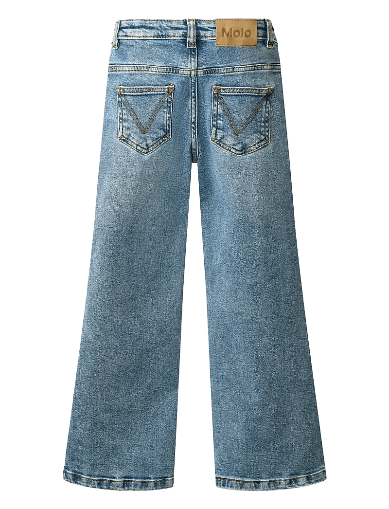 Molo - Asta - wide leg jeans - worn denim - 2