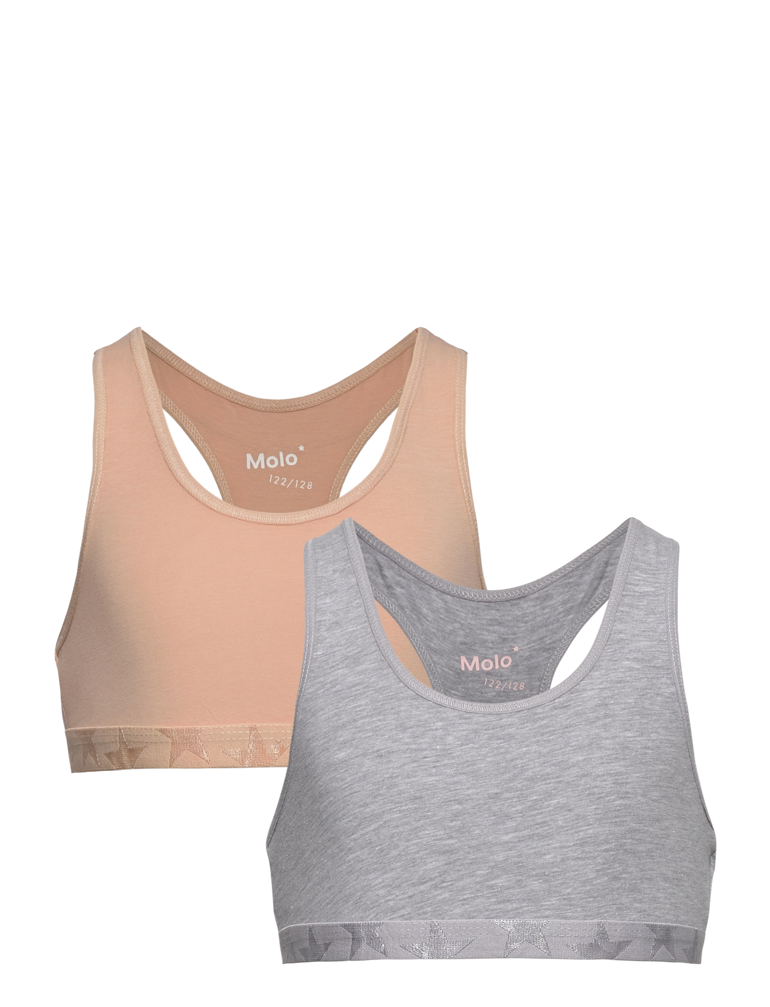 Molo Jade 2-Pack, 122-128, Grey, Undertøj > Toppe, Børn