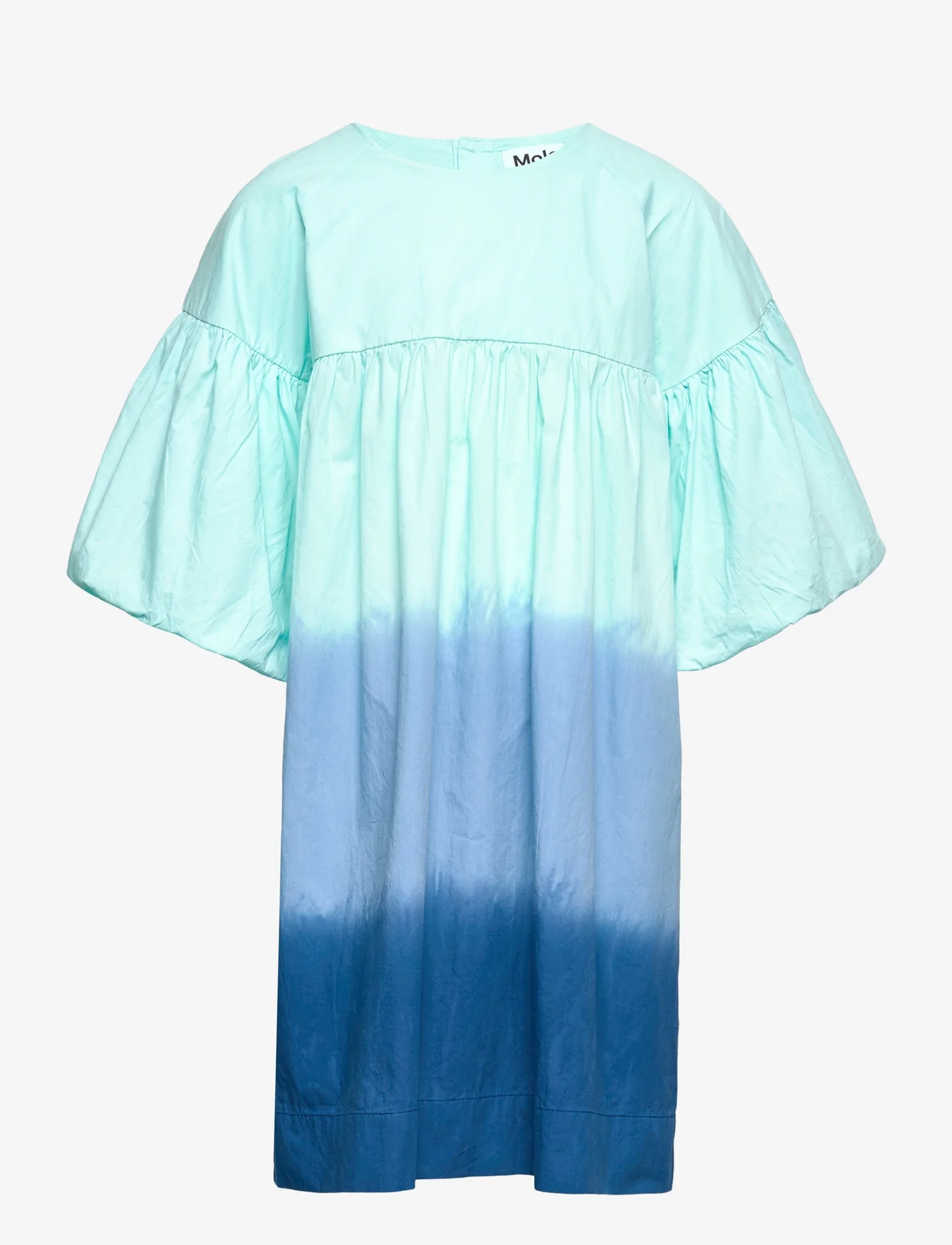 Molo - Catherine - casual jurken met korte mouwen - blue dip dye - 0