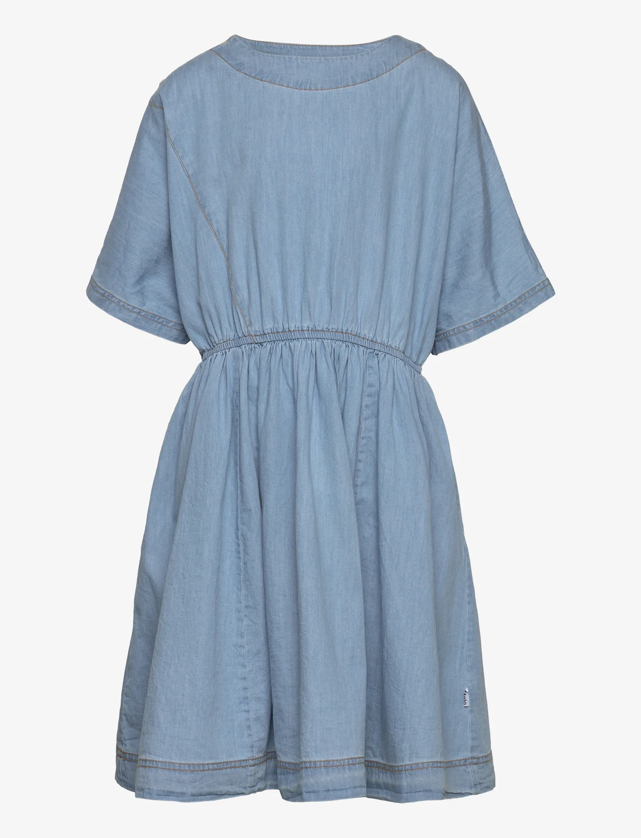 Molo - Clara - casual jurken met korte mouwen - light chambrey - 0