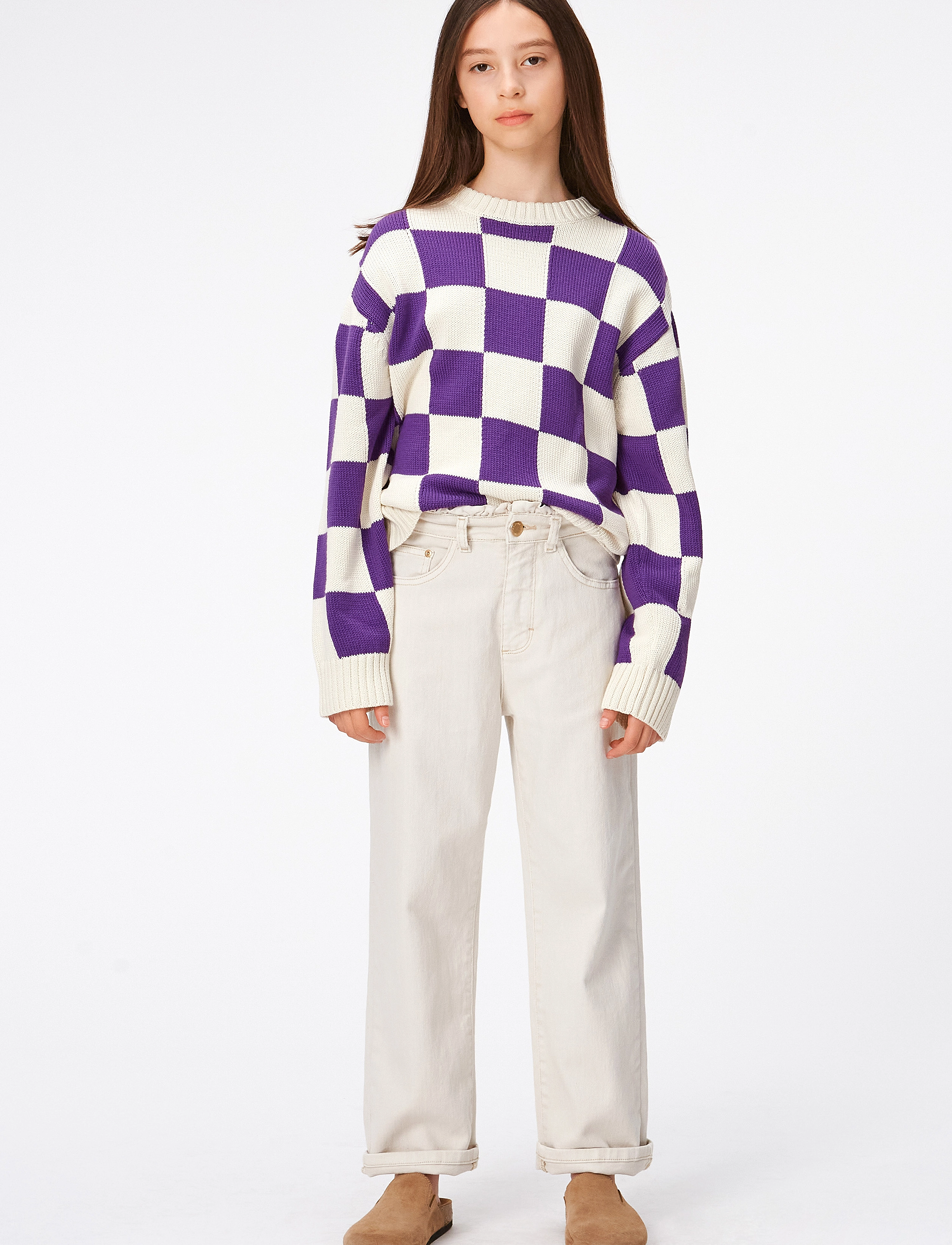 Gertina - PURPLE SHELL CHECK