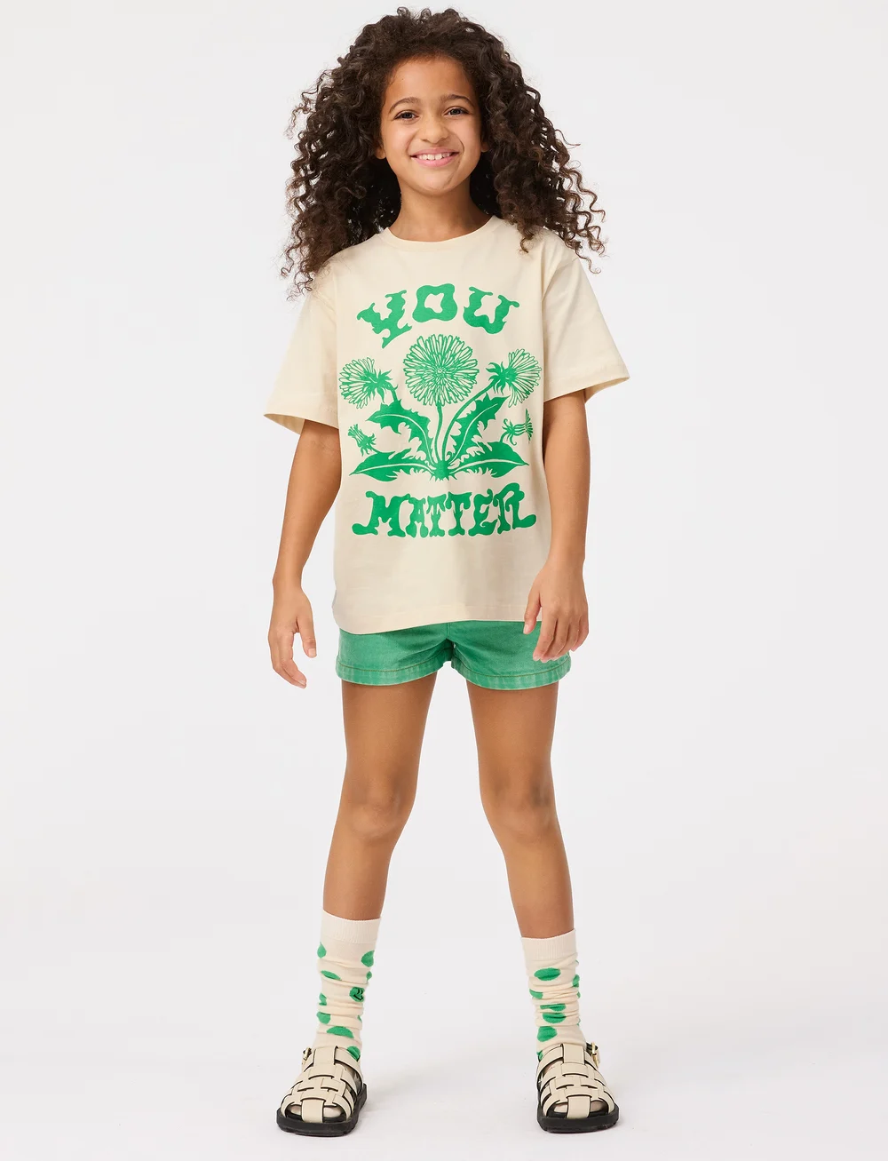 Molo - Riley - t-shirts - green dandelion - 0