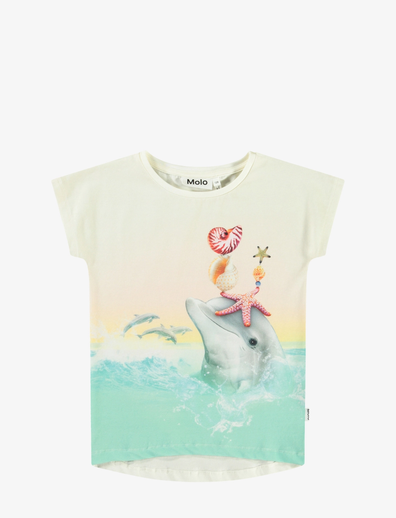 Molo Ragnhilde, 98, T-shirts, Creme - Short-sleeved, Kinder