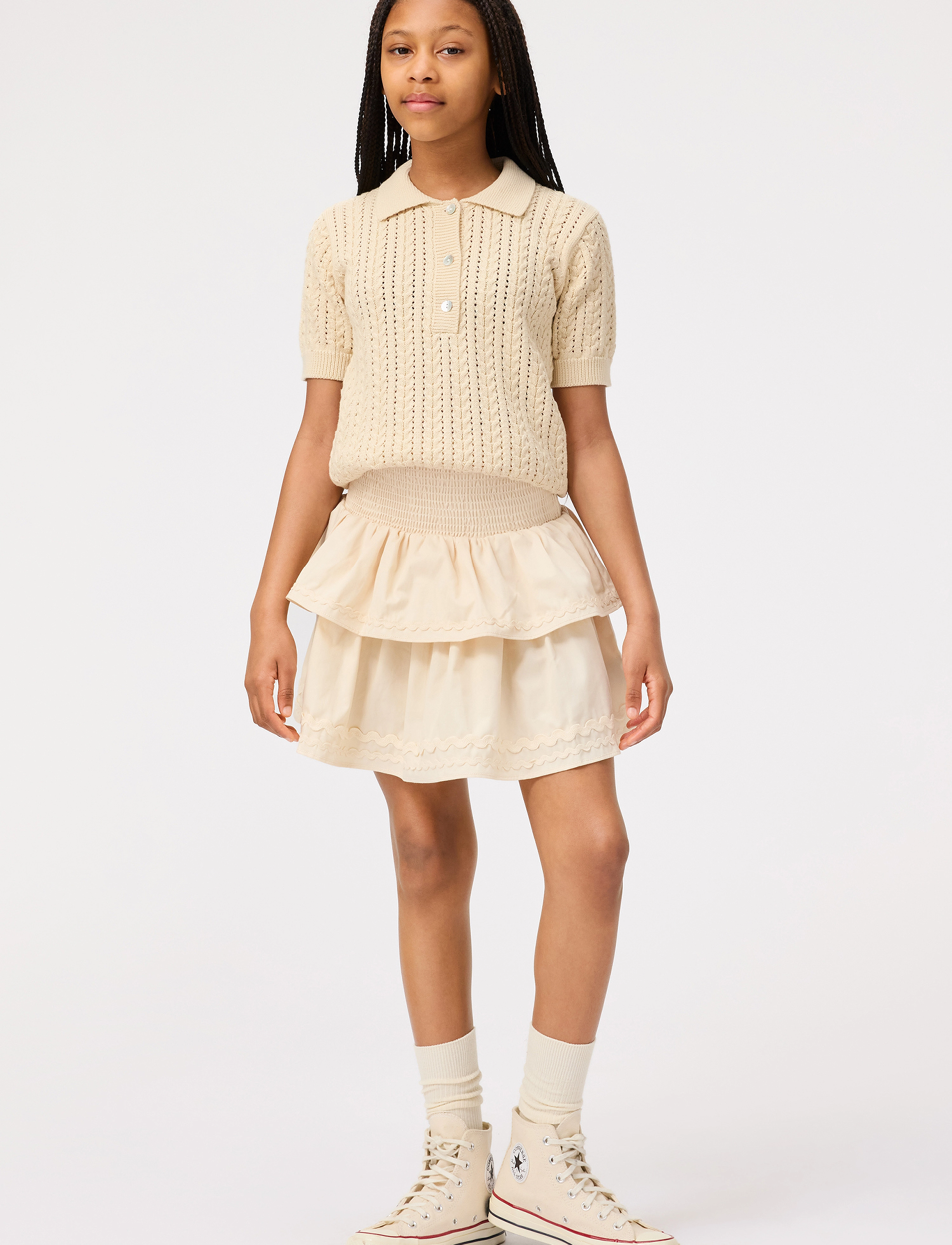 Molo Bonita, 122/128, Beige, Nederdele > Korte Nederdele, Børn