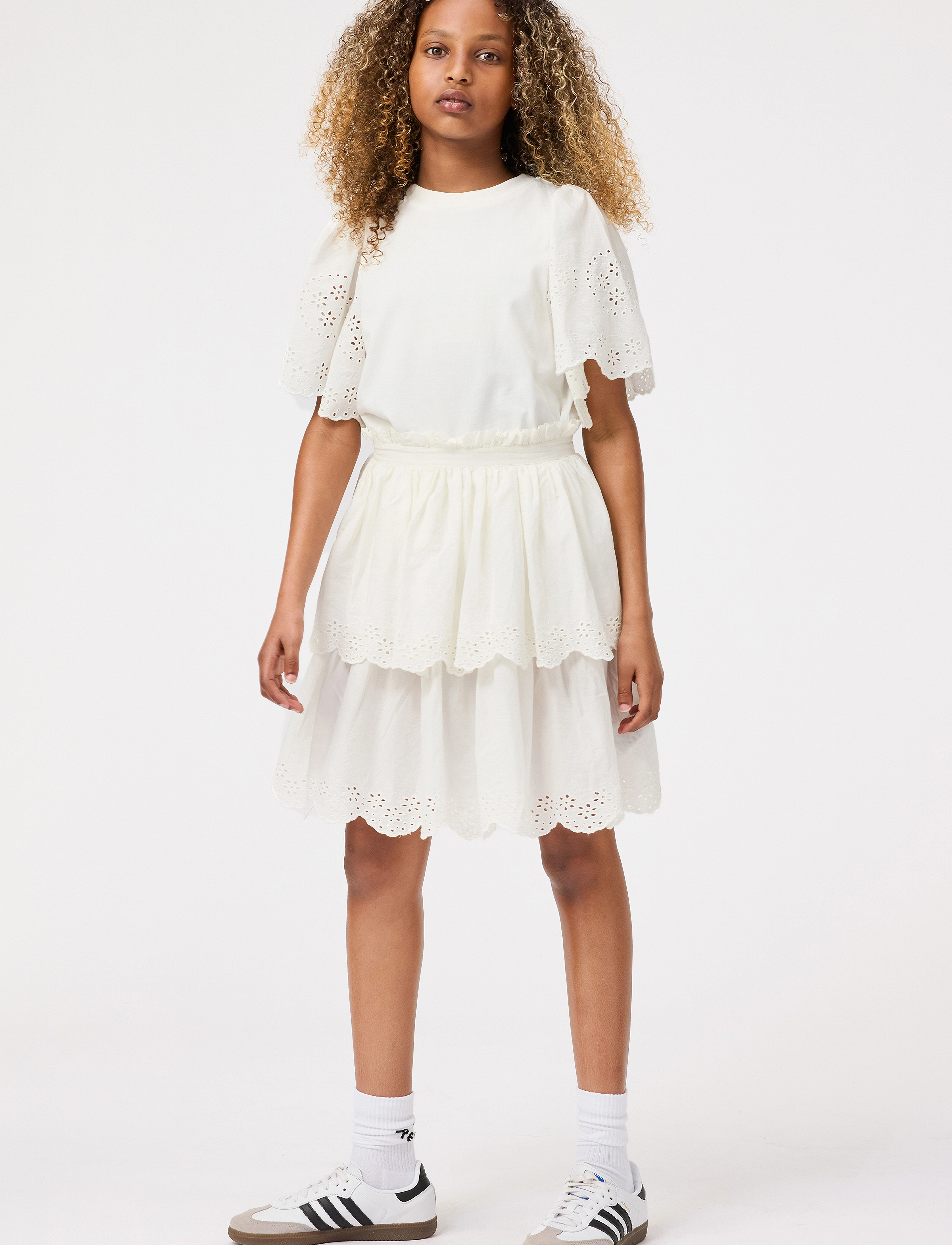 Molo Brianna, 122/128, White, Nederdele > Korte Nederdele, Børn