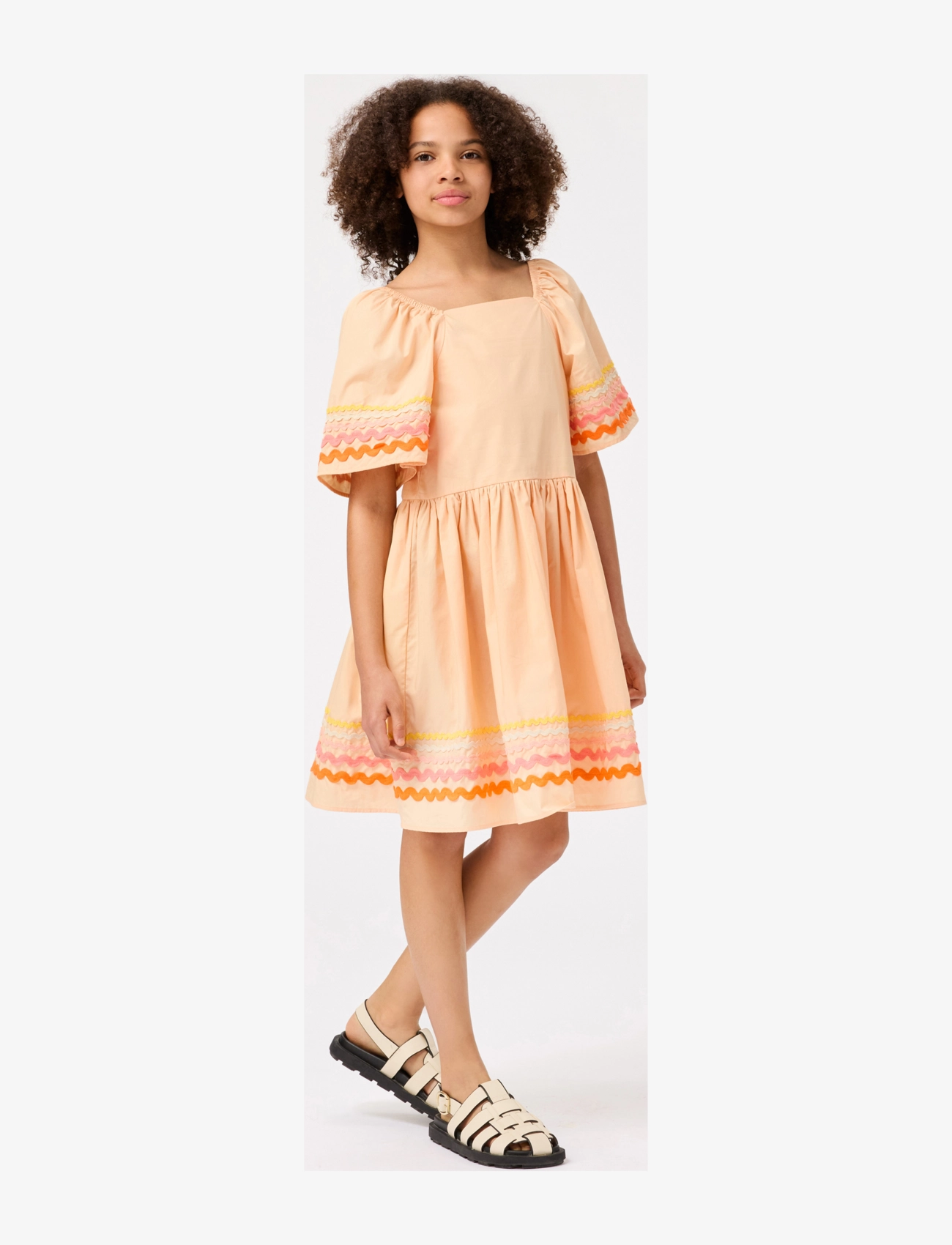 Molo - Clotilde - sukienki codzienne z krótkim rękawem - pale melon - 3