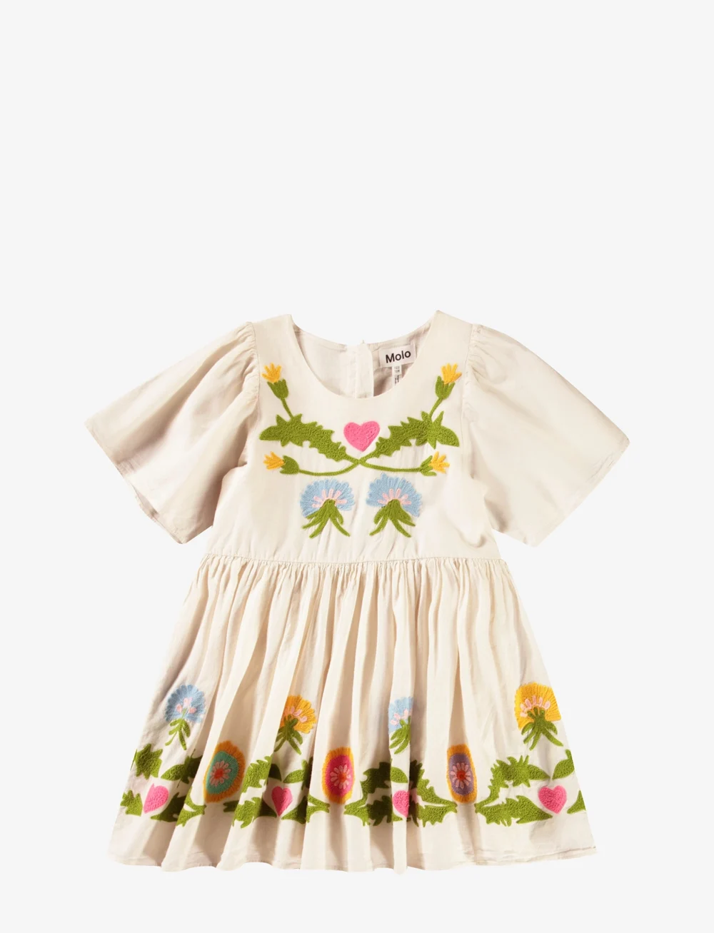 Molo - Carlin - kurzärmelige freizeitkleider - dandelion border - 1