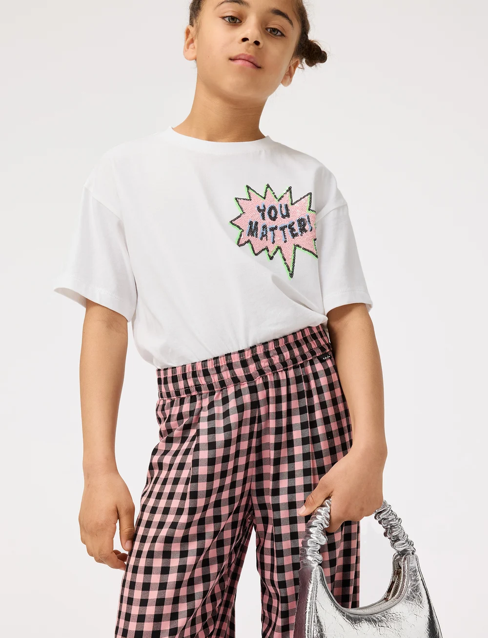 Molo - Ami - babyhosen - rose ginham - 0