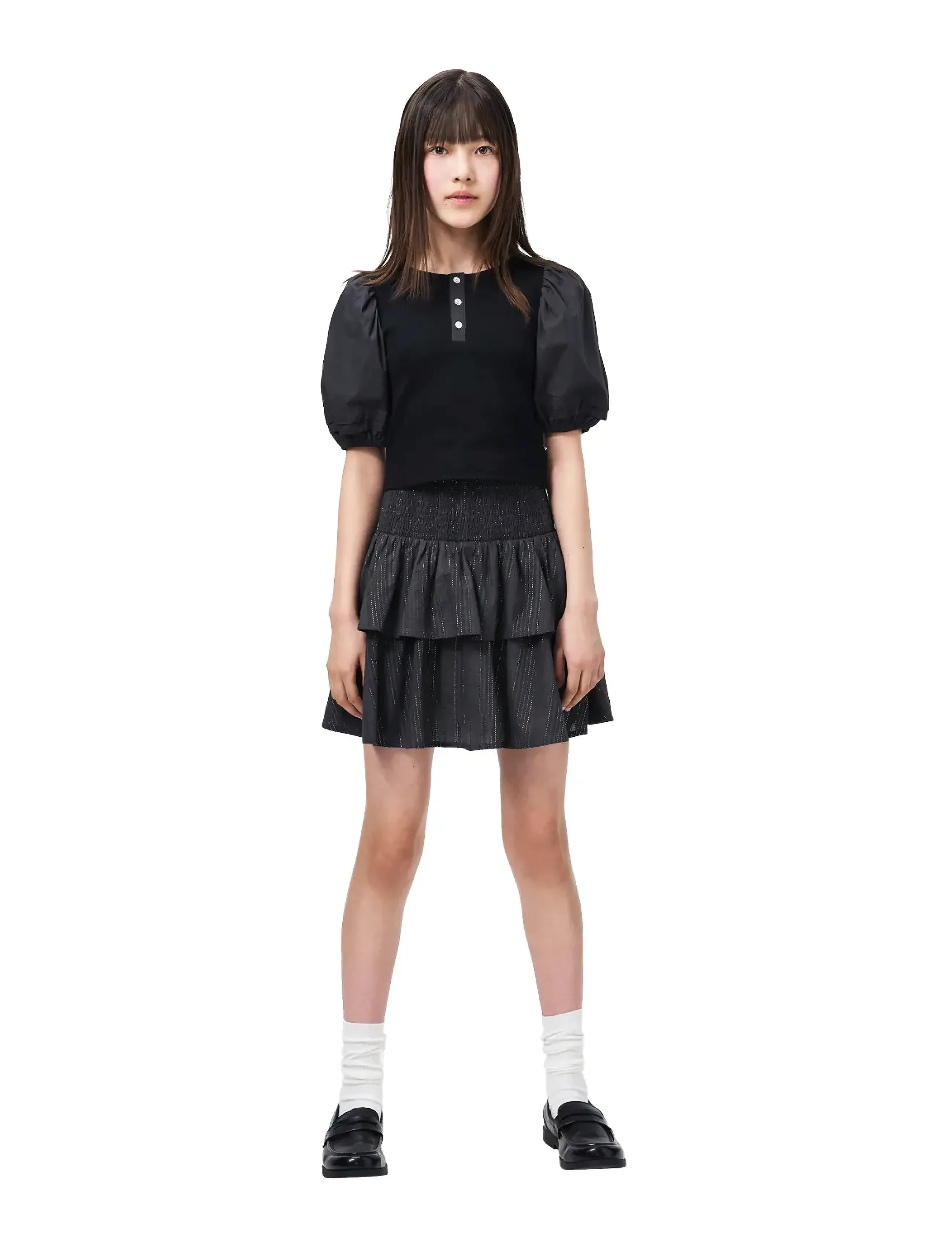 Molo Rawna, 122/128, Black, T-Shirts > Kortærmede, Børn