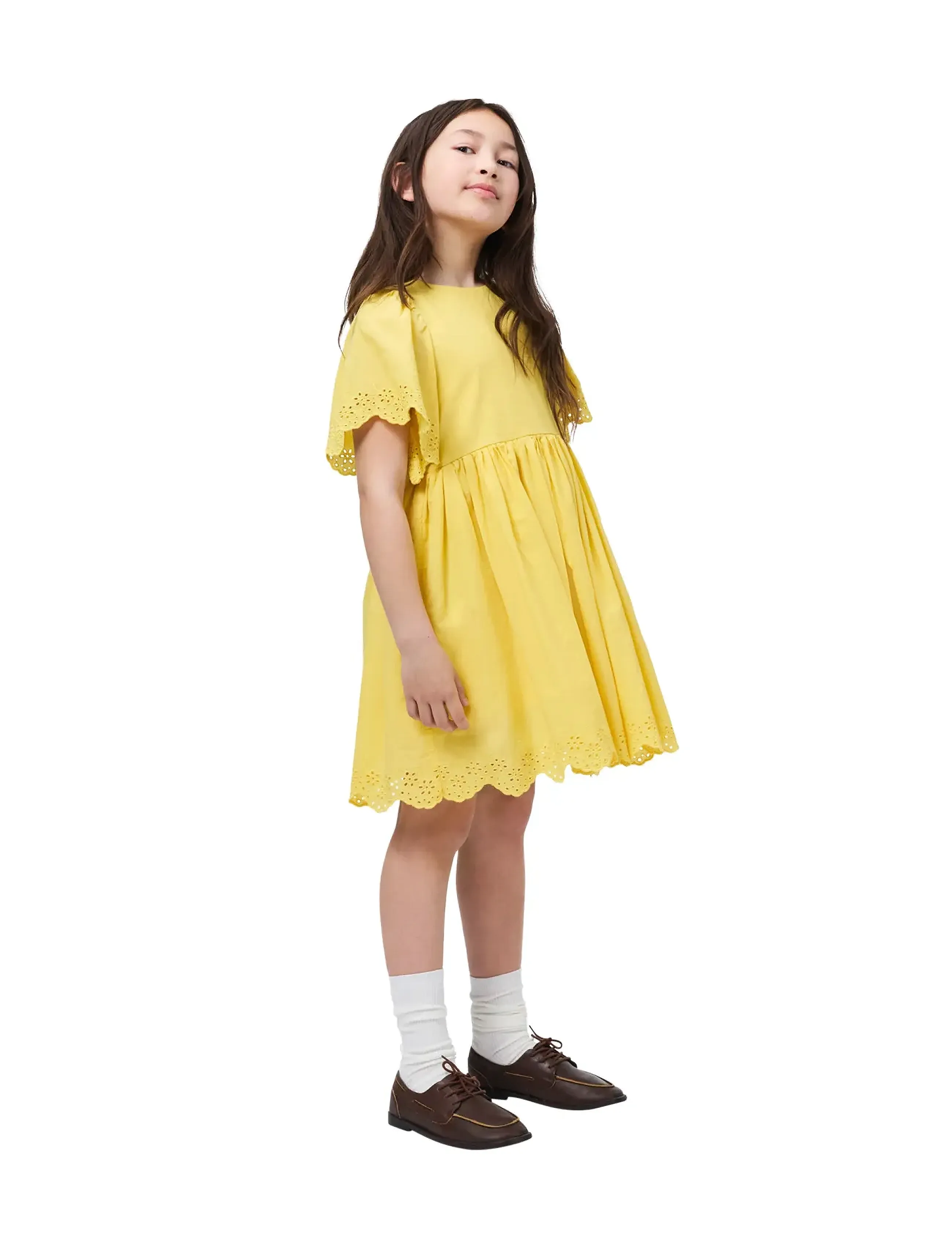 Molo Caya, 122/128, Yellow, Fritidskjoler > Kortærmede Fritidskjoler, Børn