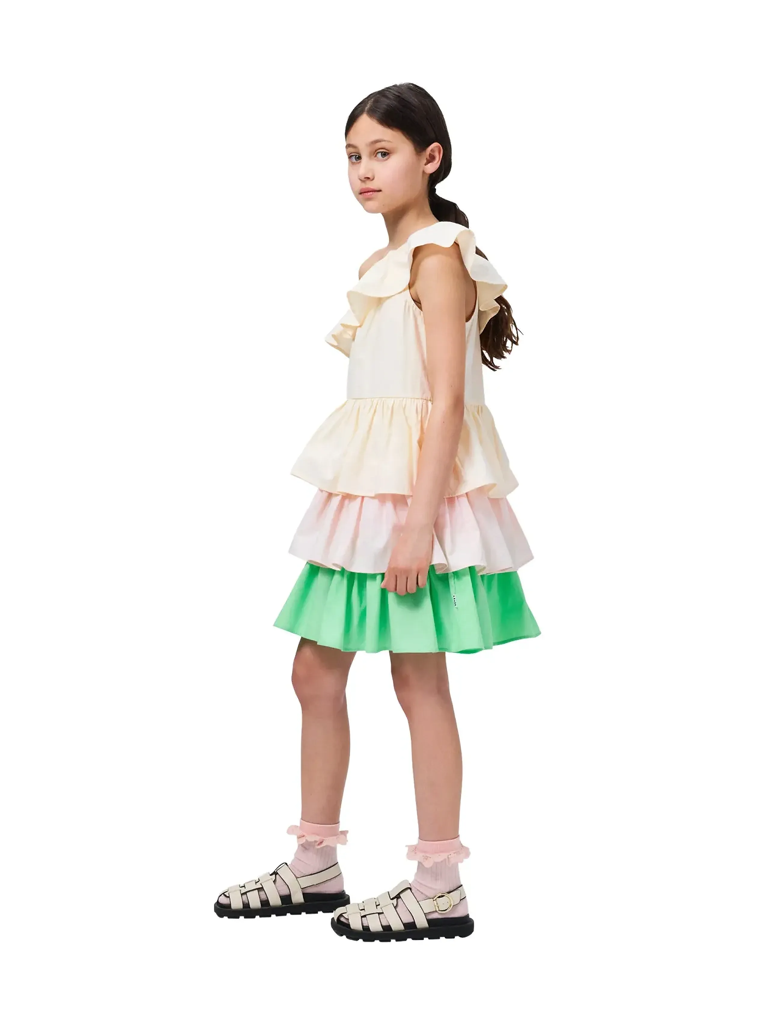 Molo Cora - Dresses - PEARLED IVORY / multi