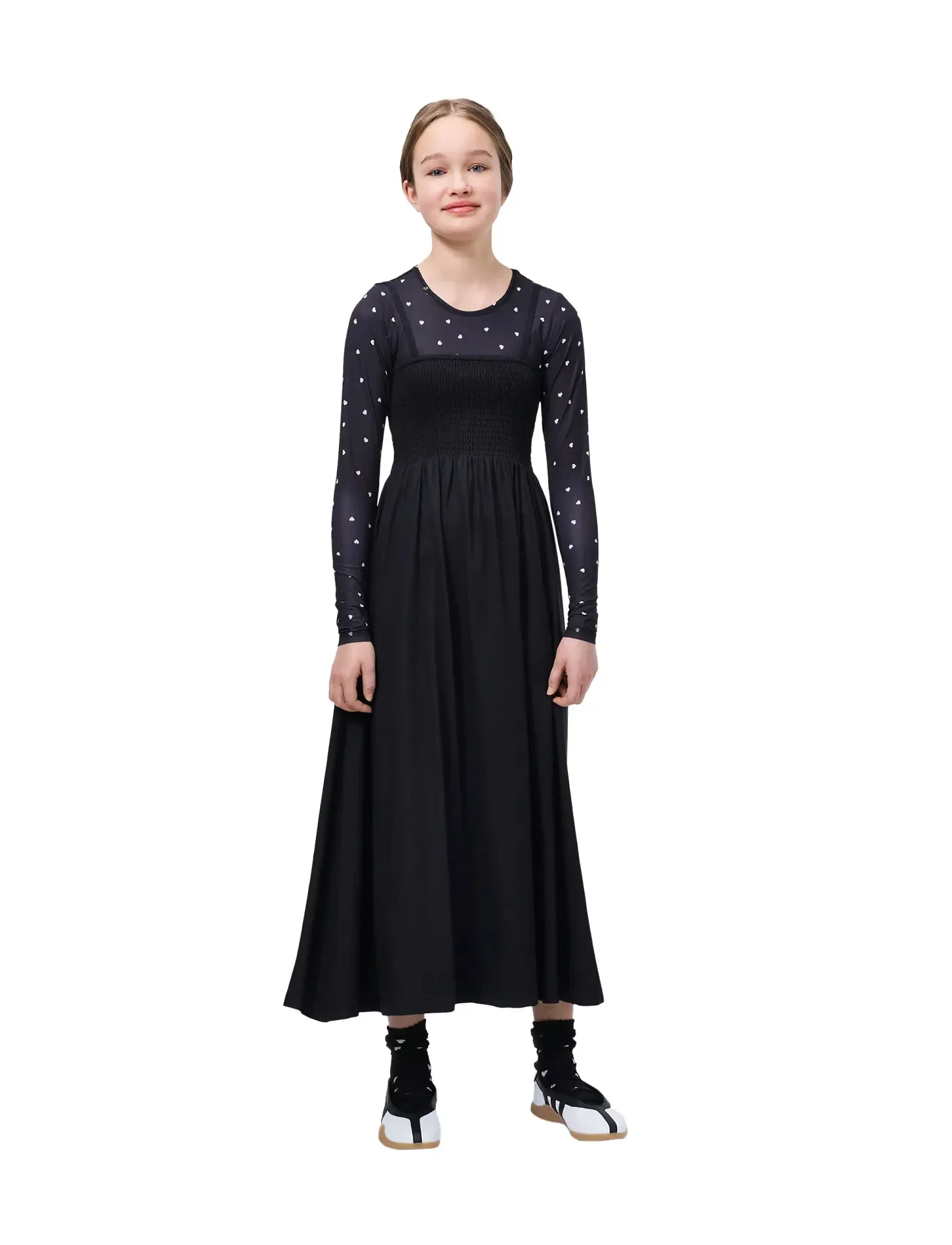 Molo Charlize, Børn, Smock Midi Kjole, Sort, Str: 122/128