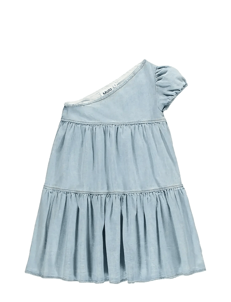 Molo - Chelsey - robes décontractées à manches courtes - washed chambrey - 1