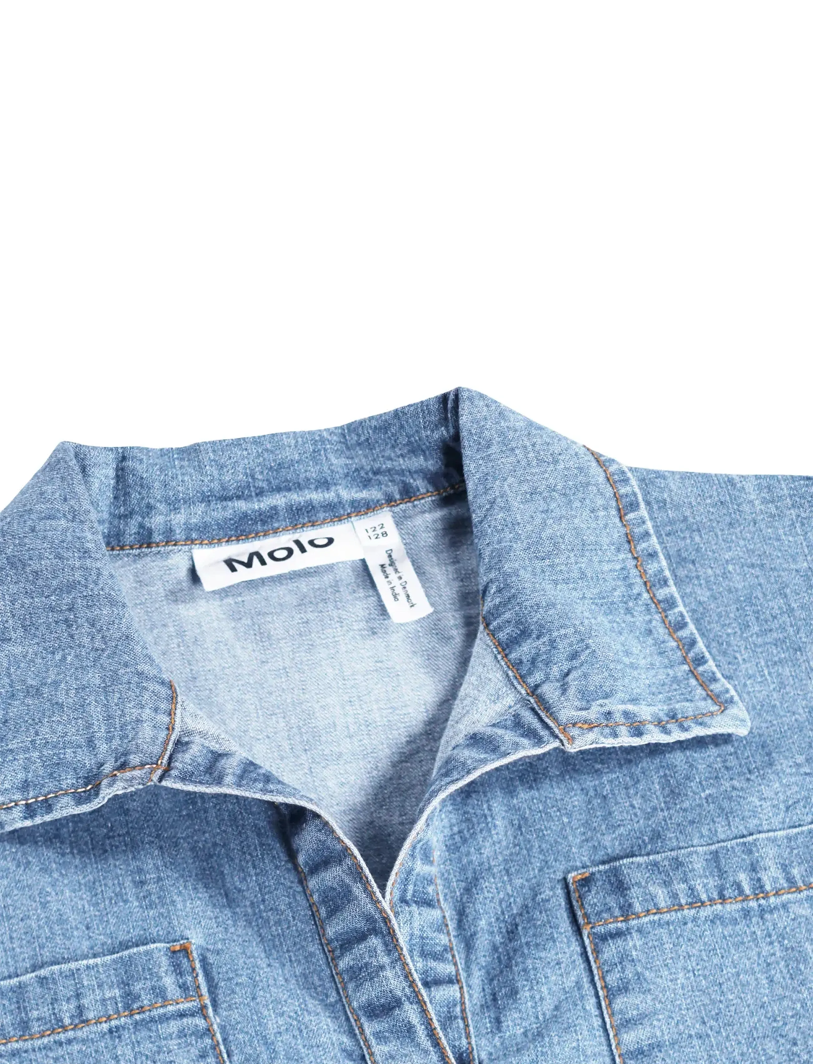 Molo - Cheri - short-sleeved casual dresses - light chambrey - 3