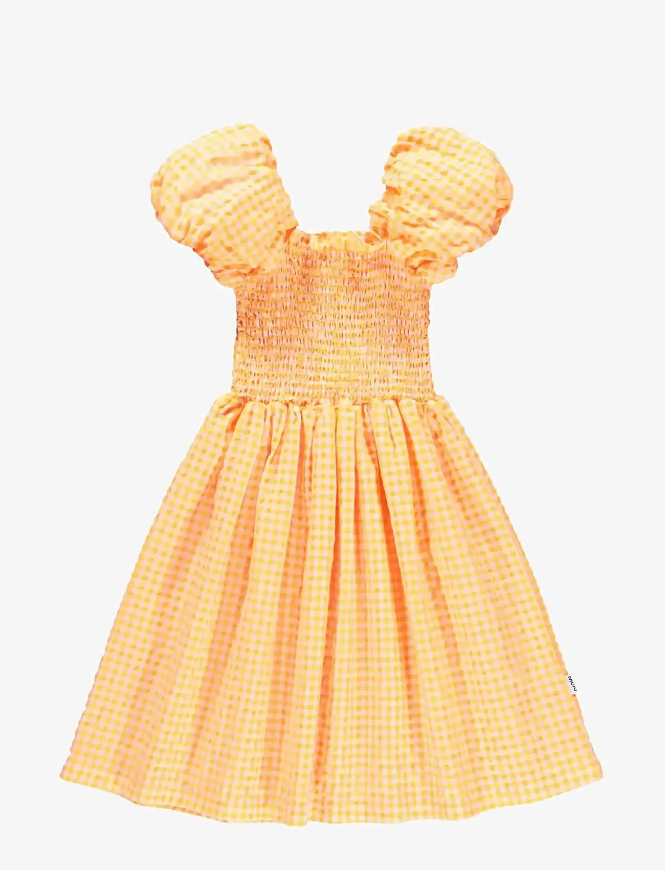 Molo - Cherisla - lühikeste varrukatega vabaaja kleidid - orange check - 0