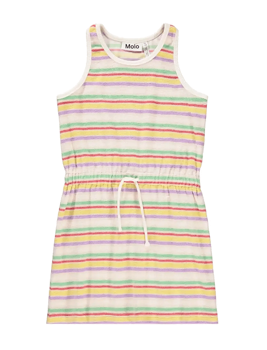 Molo - Cherish - sukienki codzienne bez rękawów - pastels stripe - 1