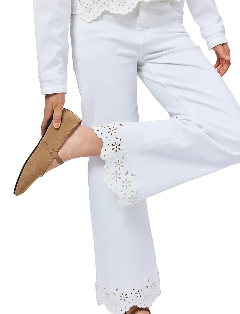 Molo - Ava - hosen mit weitem bein - whitest - 0