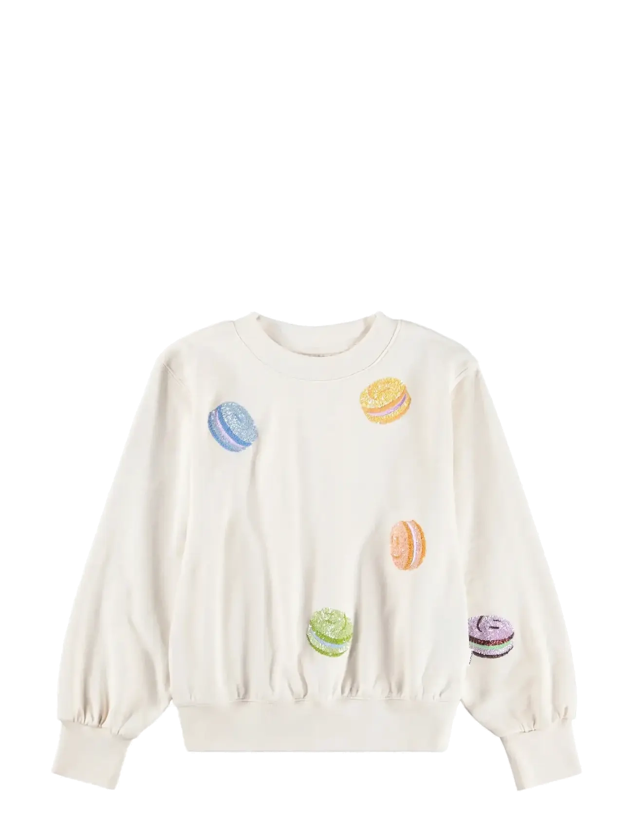 Molo Marge, Børn, Sweatshirt Med Paillet Applikationer, Cream, Str: 110