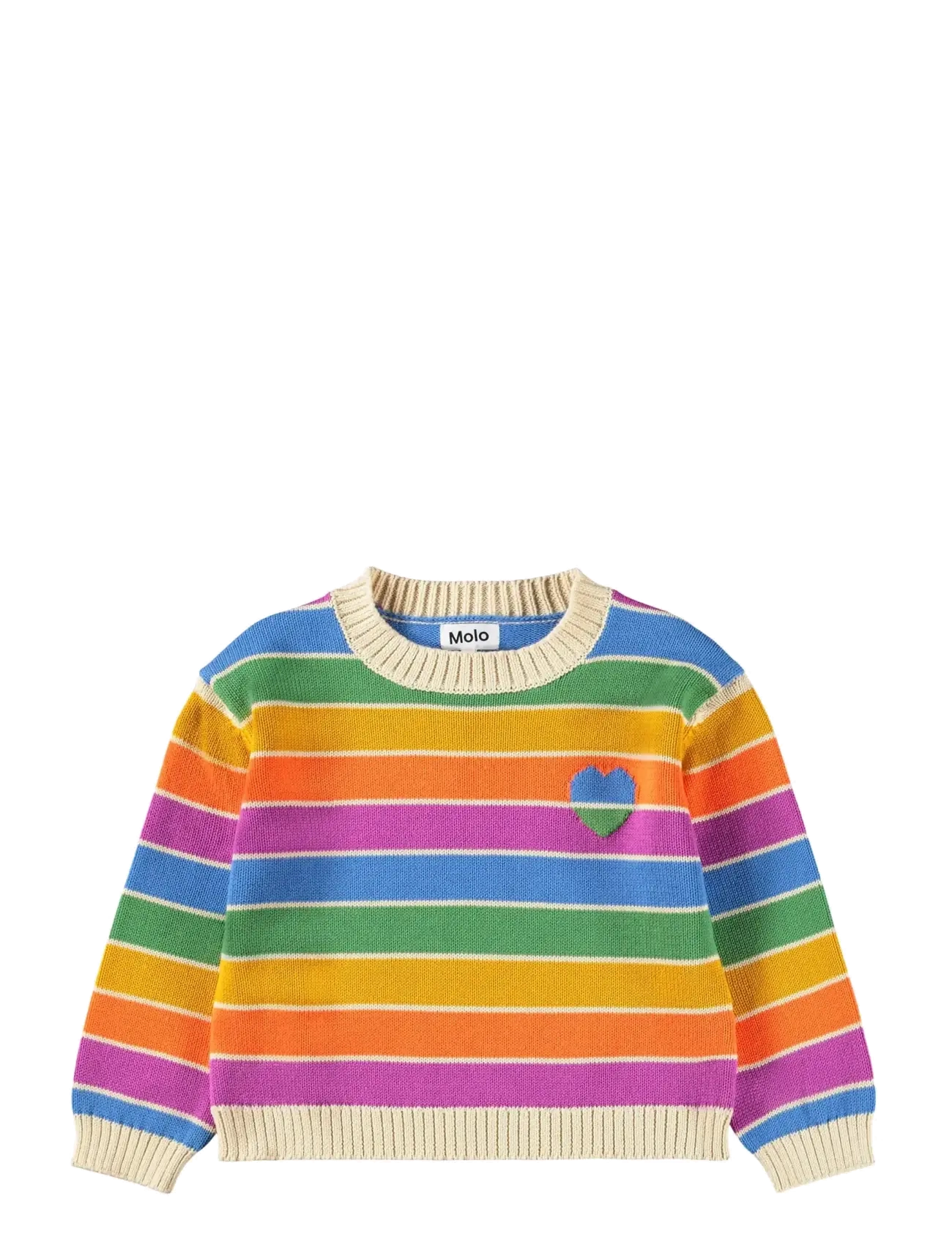 Molo Gitty - Børn 2-8 år - HEART RAINBOW / multi