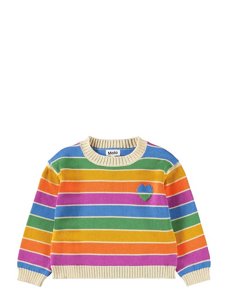 Molo - Gitty - trøjer - heart rainbow - 1
